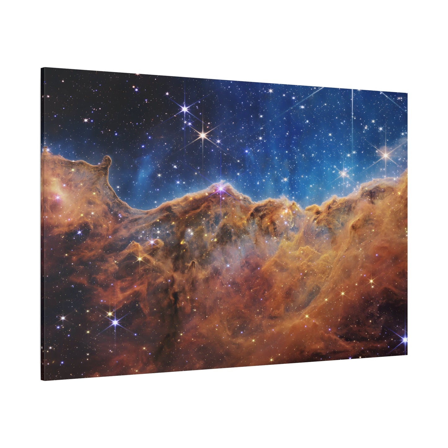 Carina Nebula NASA James Webb Space Telescope - Cosmic Cliffs Canvas Wall Art Print