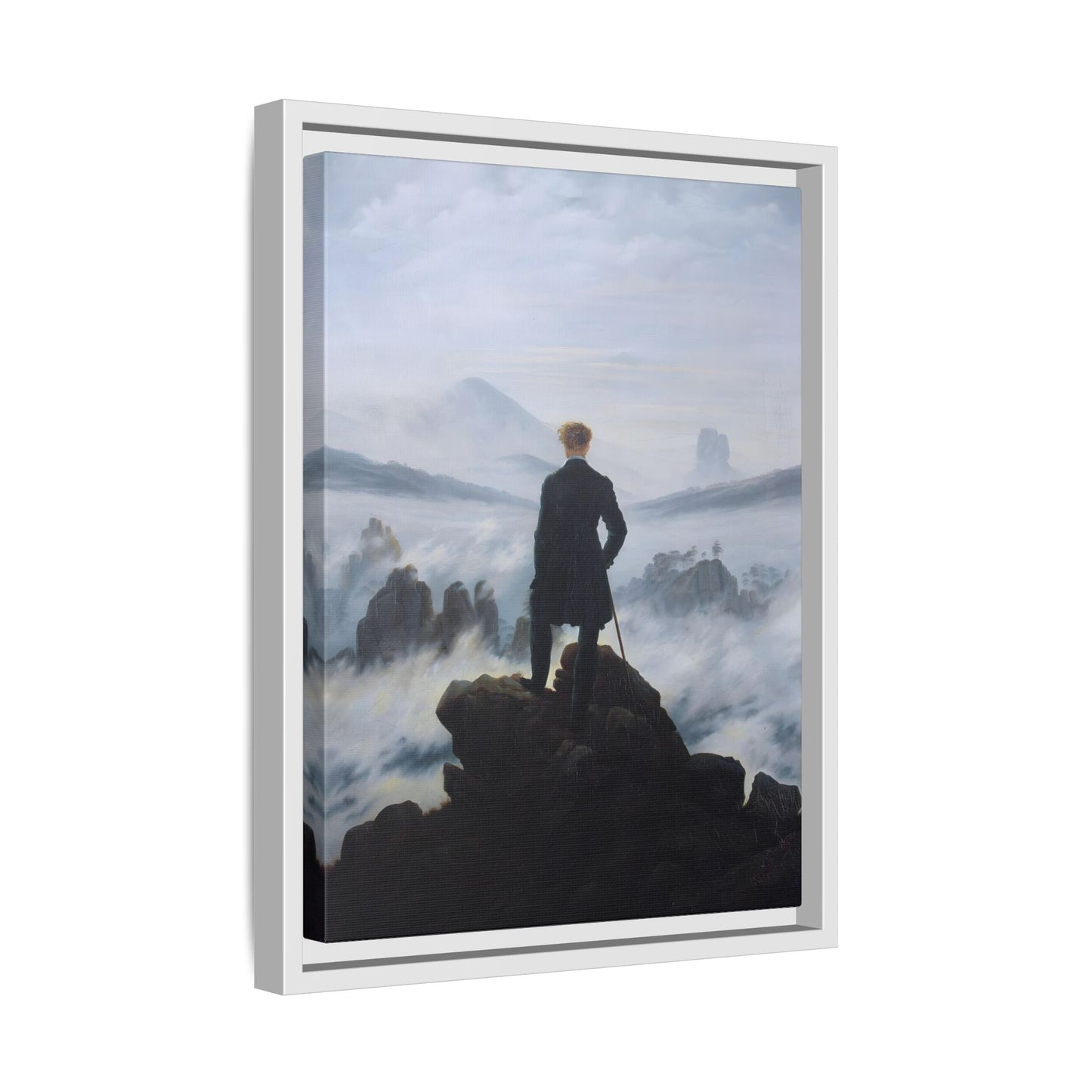 Caspar David Friedrich Canvas Print Wall Art Print - The Wanderer Above the Sea of Fog
