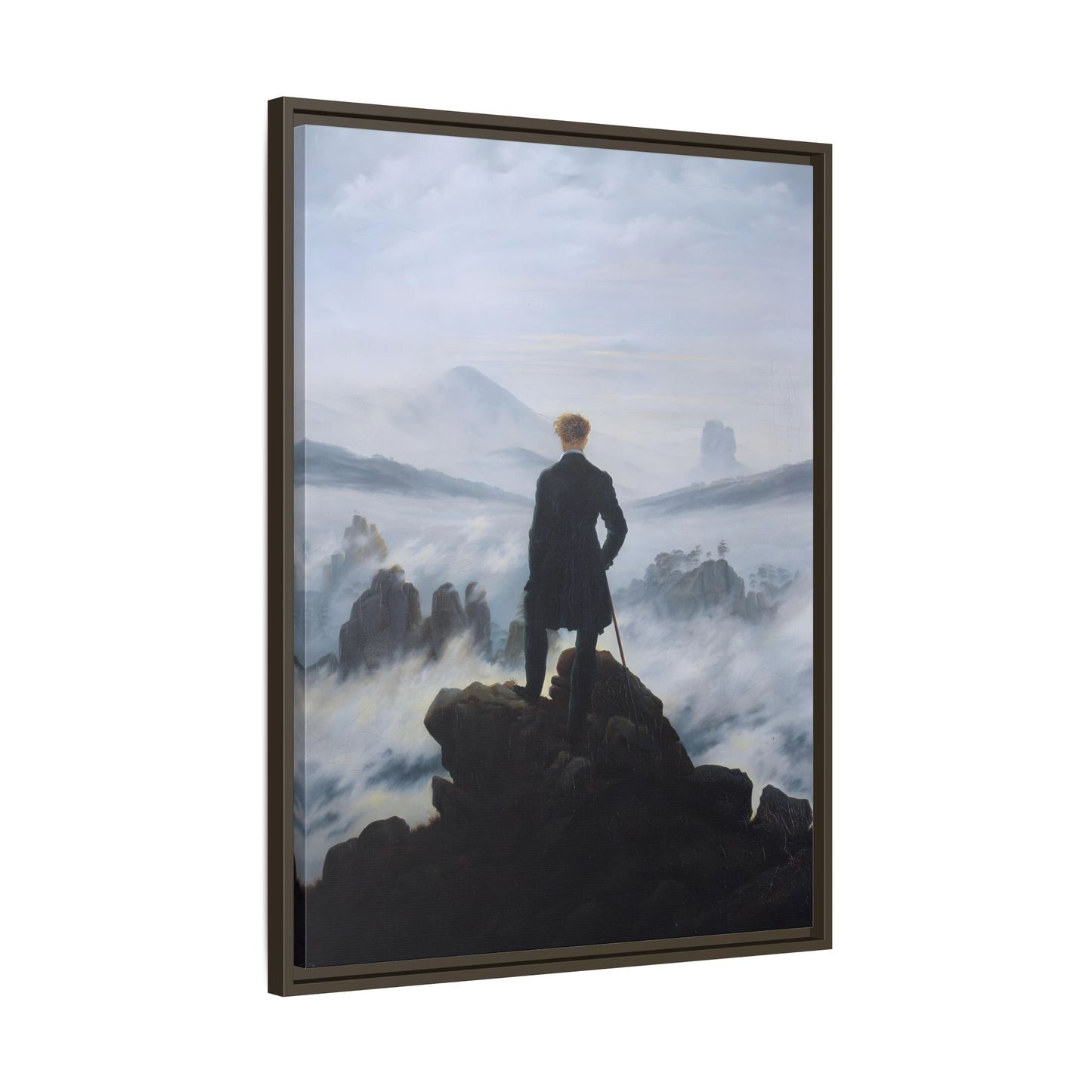 Caspar David Friedrich Canvas Print Wall Art Print - The Wanderer Above the Sea of Fog
