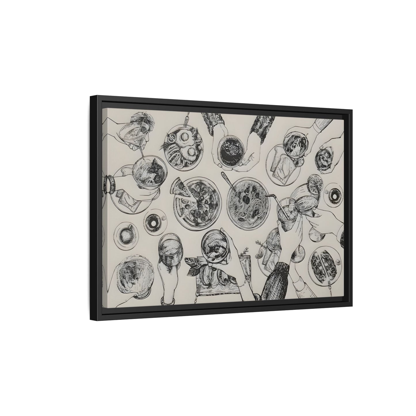 Cheers Cocktail Bar Cart Wall Art Canvas Print, Trendy Kitchen Decor