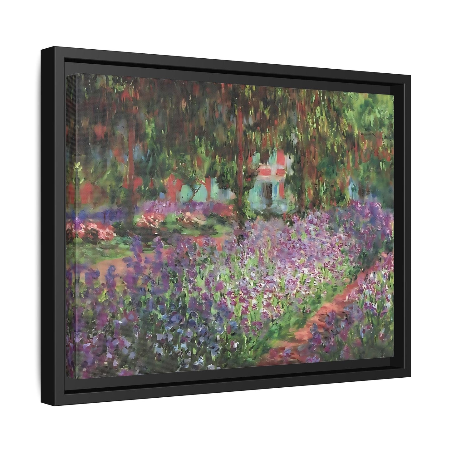 Claude Monet Artists Garden Giverny - Colorful Canvas Wall Art Decor Print