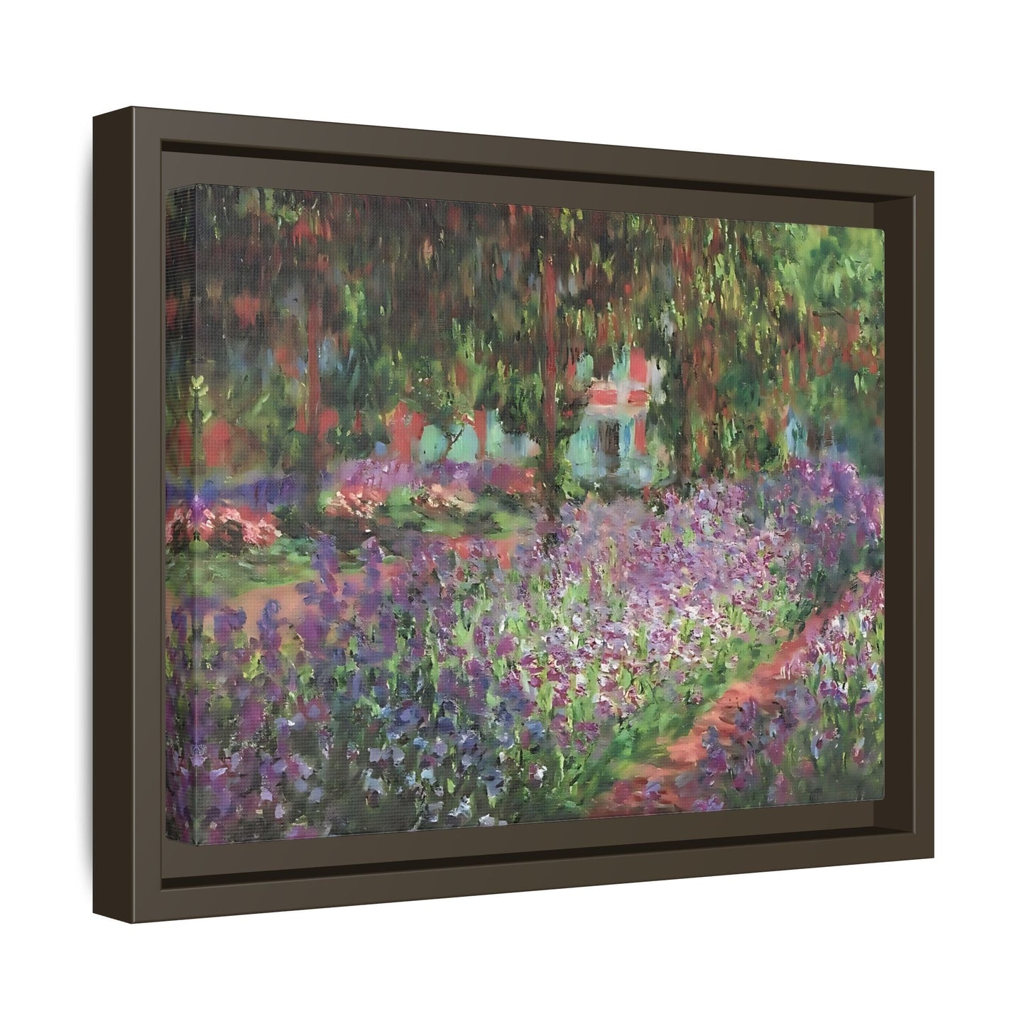 Claude Monet Artists Garden Giverny - Colorful Canvas Wall Art Decor Print