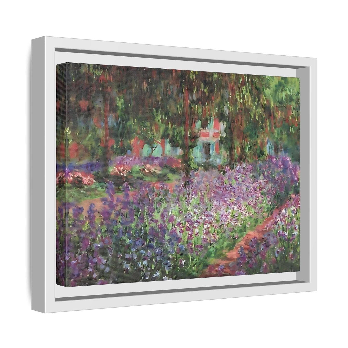 Claude Monet Artists Garden Giverny - Colorful Canvas Wall Art Decor Print
