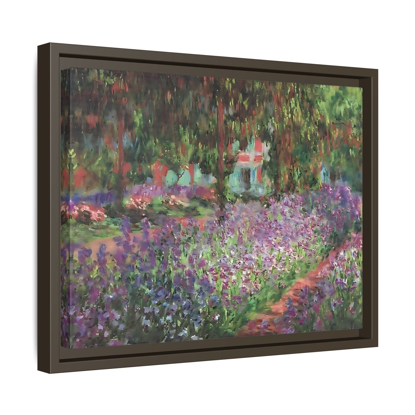 Claude Monet Artists Garden Giverny - Colorful Canvas Wall Art Decor Print