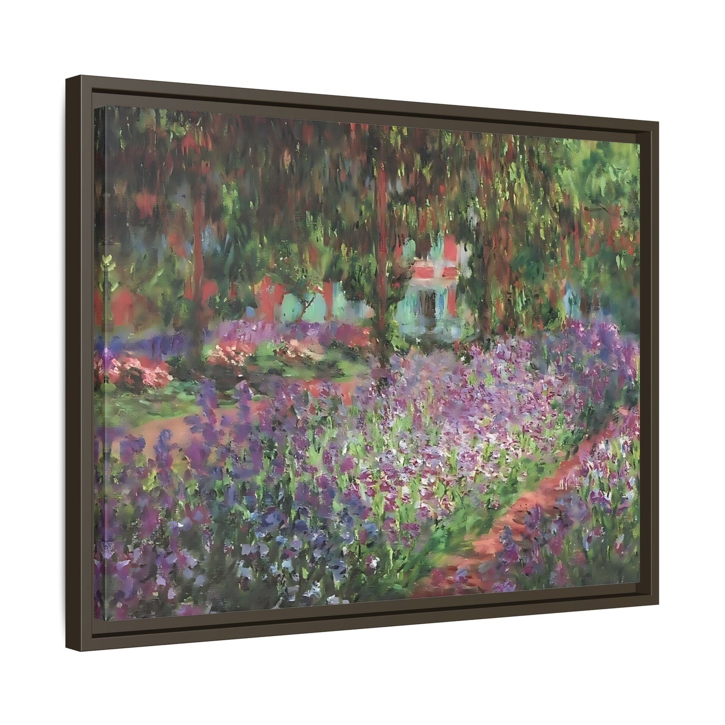 Claude Monet Artists Garden Giverny - Colorful Canvas Wall Art Decor Print