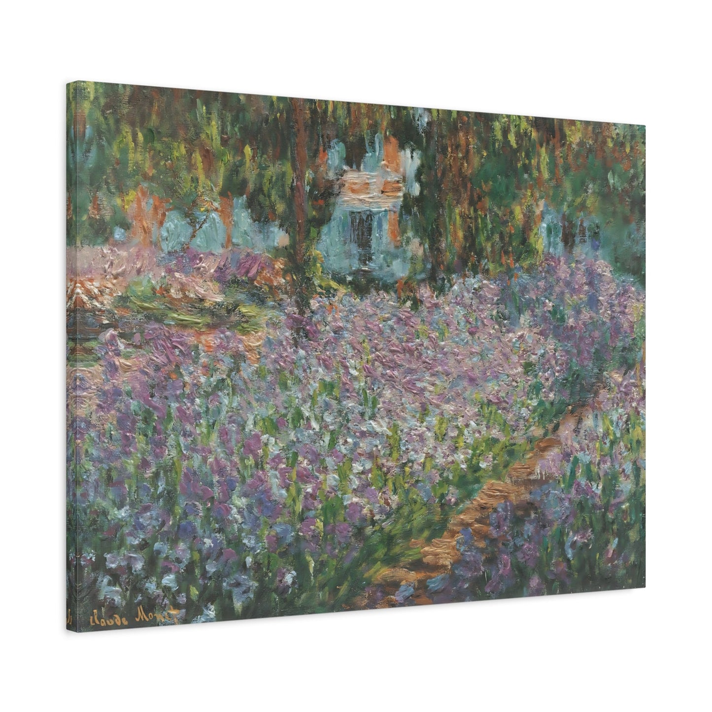 Claude Monet The Artists Garden at Giverny Canvas Wall Art Print