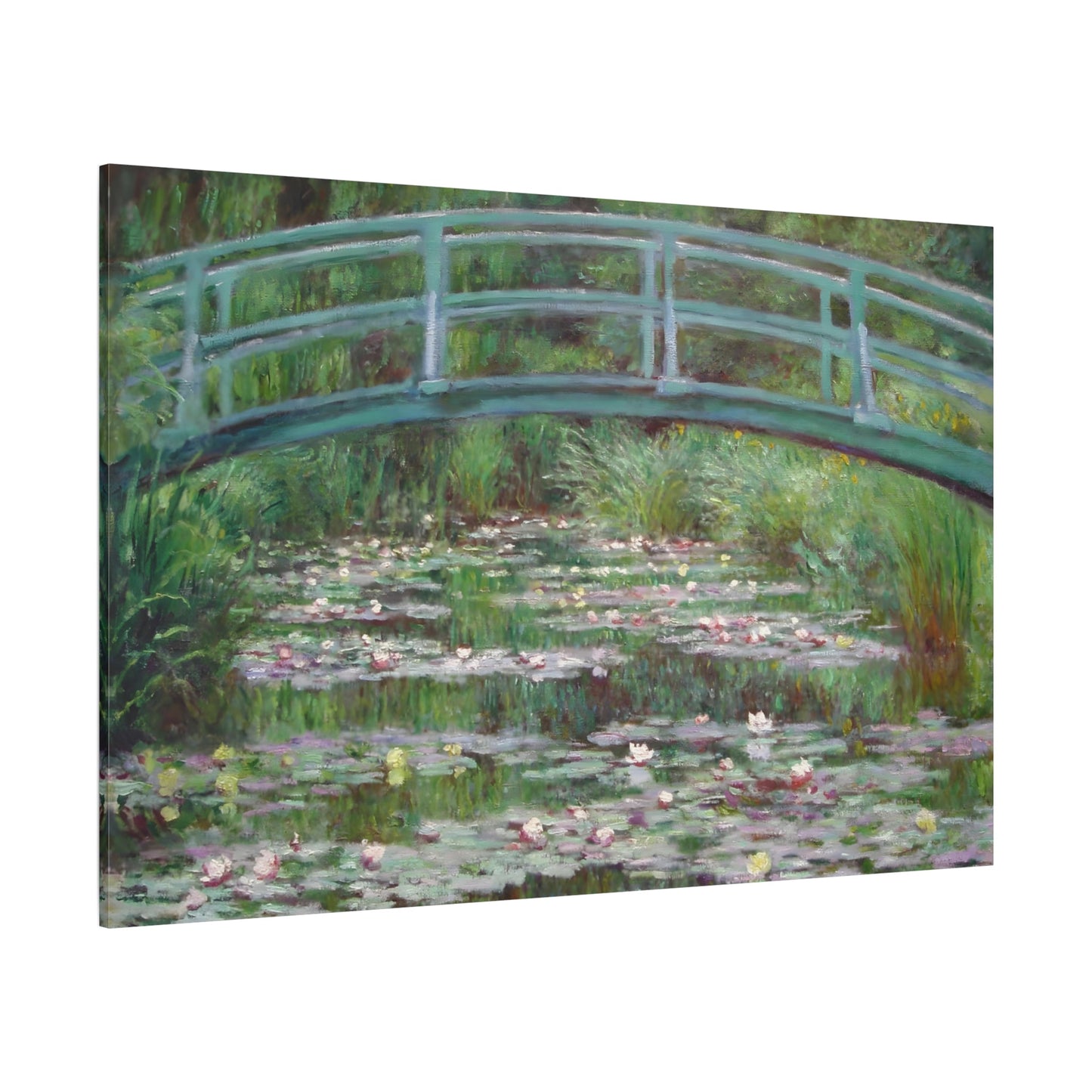Claude Monet Water Lilies and Japanese Bridge - Canvas Wall Art Print