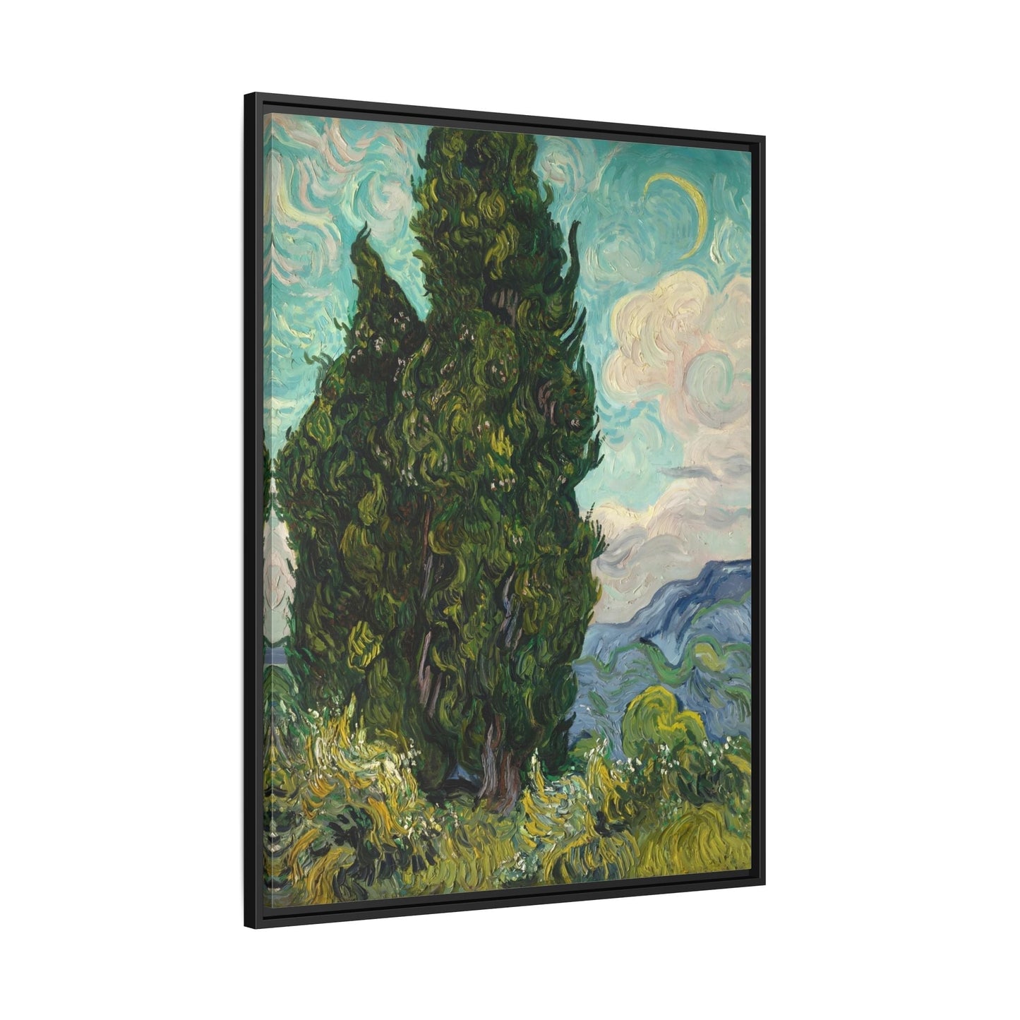 Cypresses Canvas Print - Framed Van Gogh Wall Art Prints