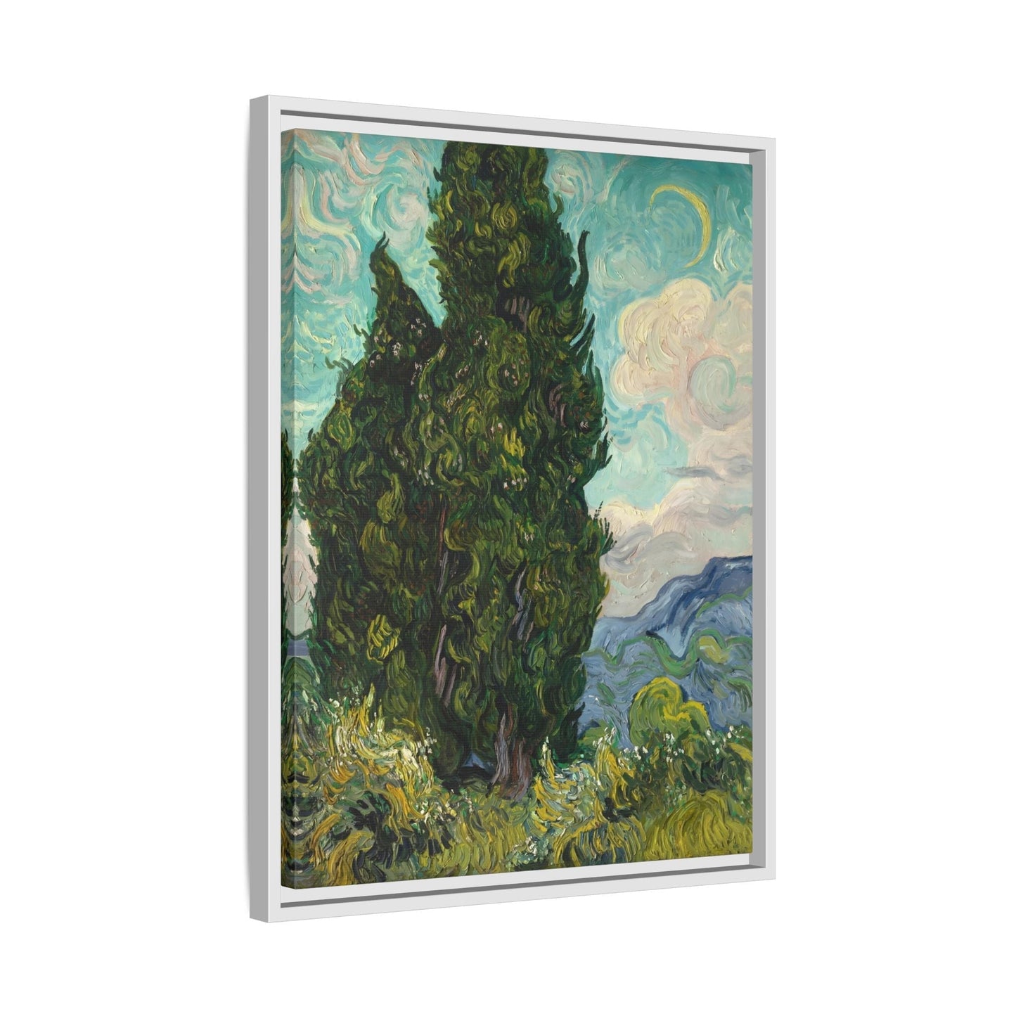 Cypresses Canvas Print - Framed Van Gogh Wall Art Prints