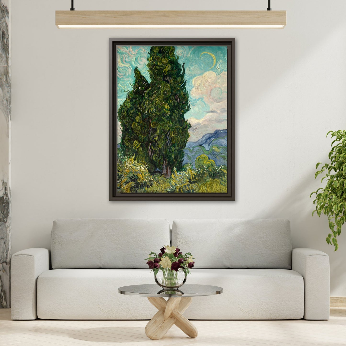 Cypresses Canvas Print - Framed Van Gogh Wall Art Prints