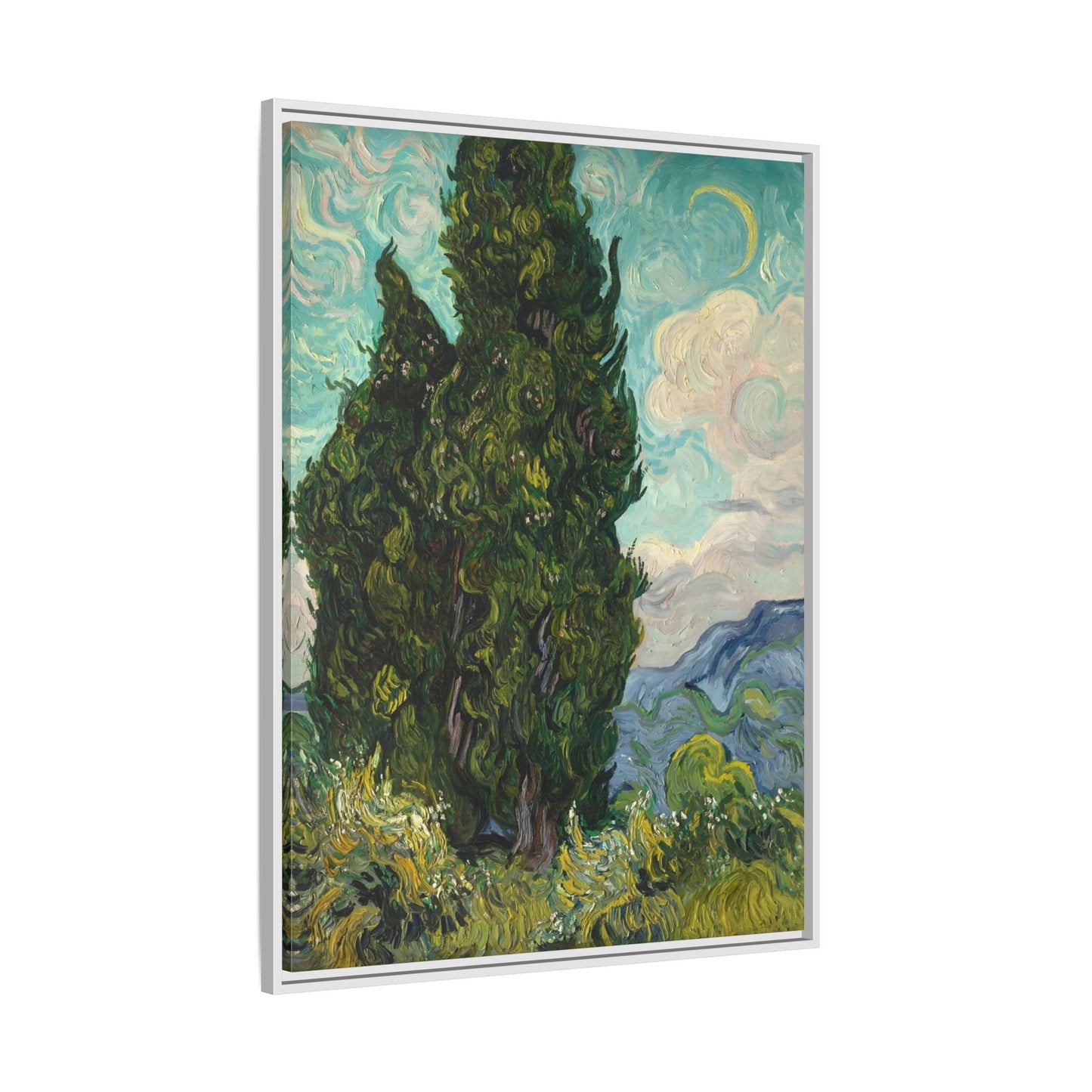 Cypresses Canvas Print - Framed Van Gogh Wall Art Prints