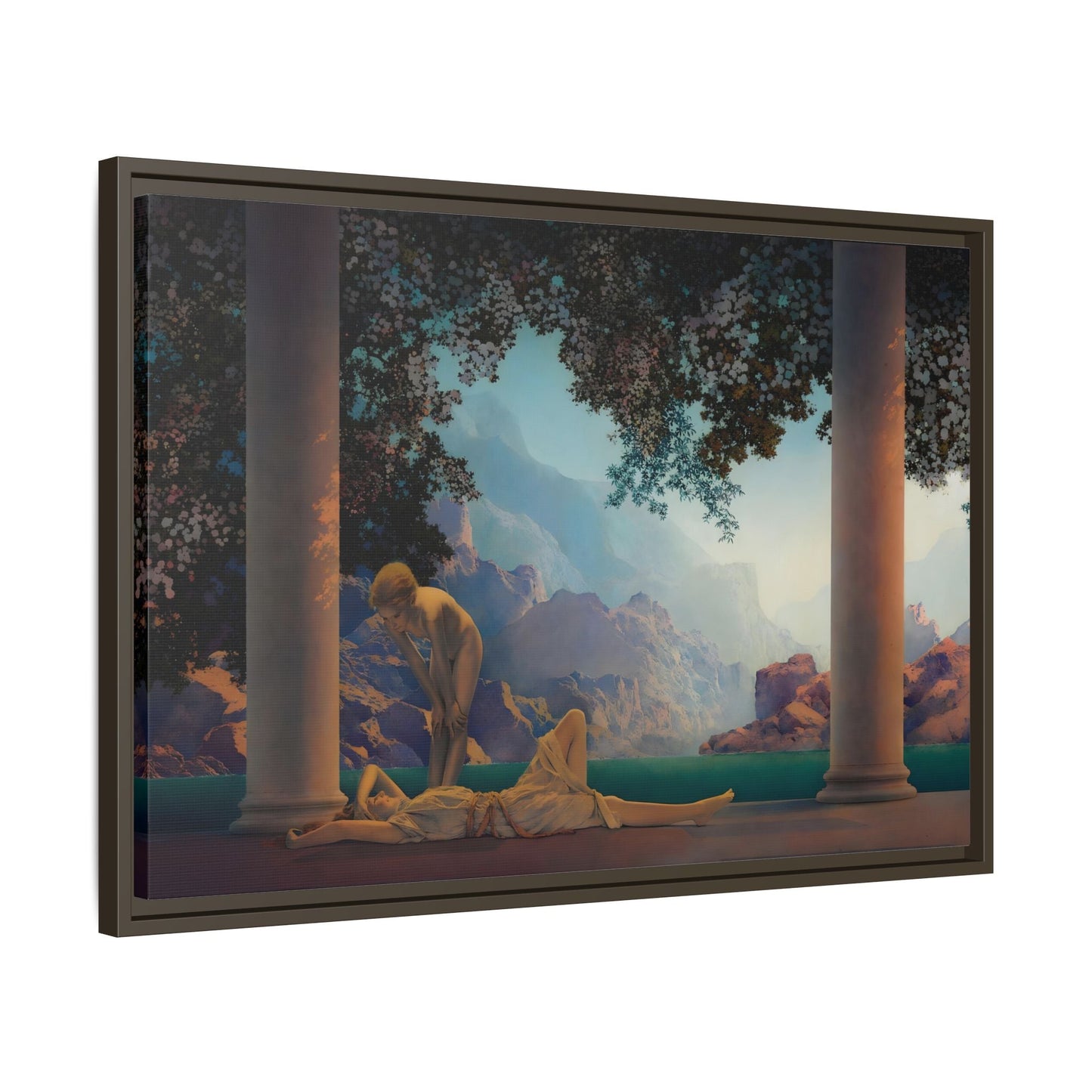 Daybreak Framed Canvas Print - Romantic Parrish Landscape Wall Art
