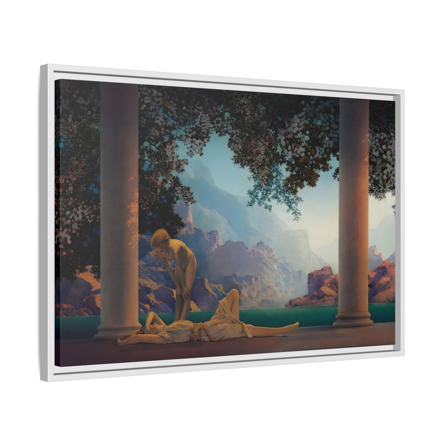 Daybreak Framed Canvas Print - Romantic Parrish Landscape Wall Art