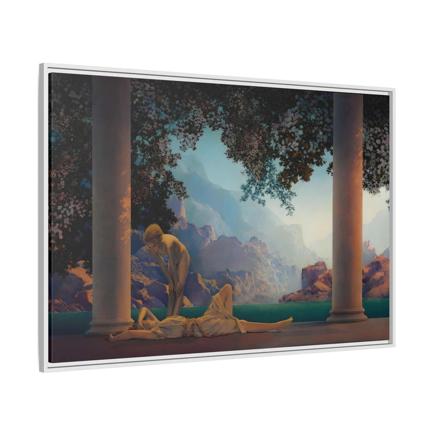 Daybreak Framed Canvas Print - Romantic Parrish Landscape Wall Art