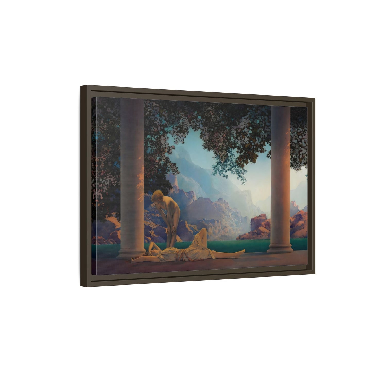 Daybreak Framed Canvas Print - Romantic Parrish Landscape Wall Art