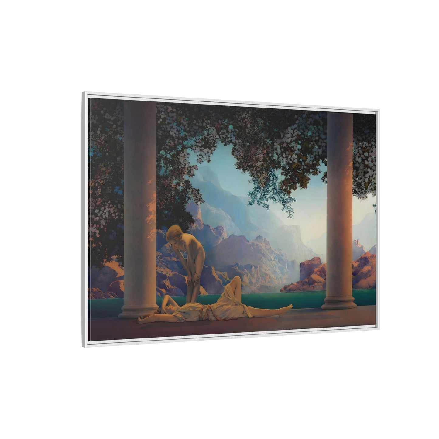 Daybreak Framed Canvas Print - Romantic Parrish Landscape Wall Art