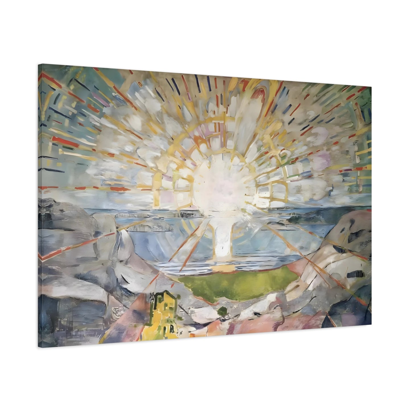 Edvard Munch The Sun Canvas Wall Art Print
