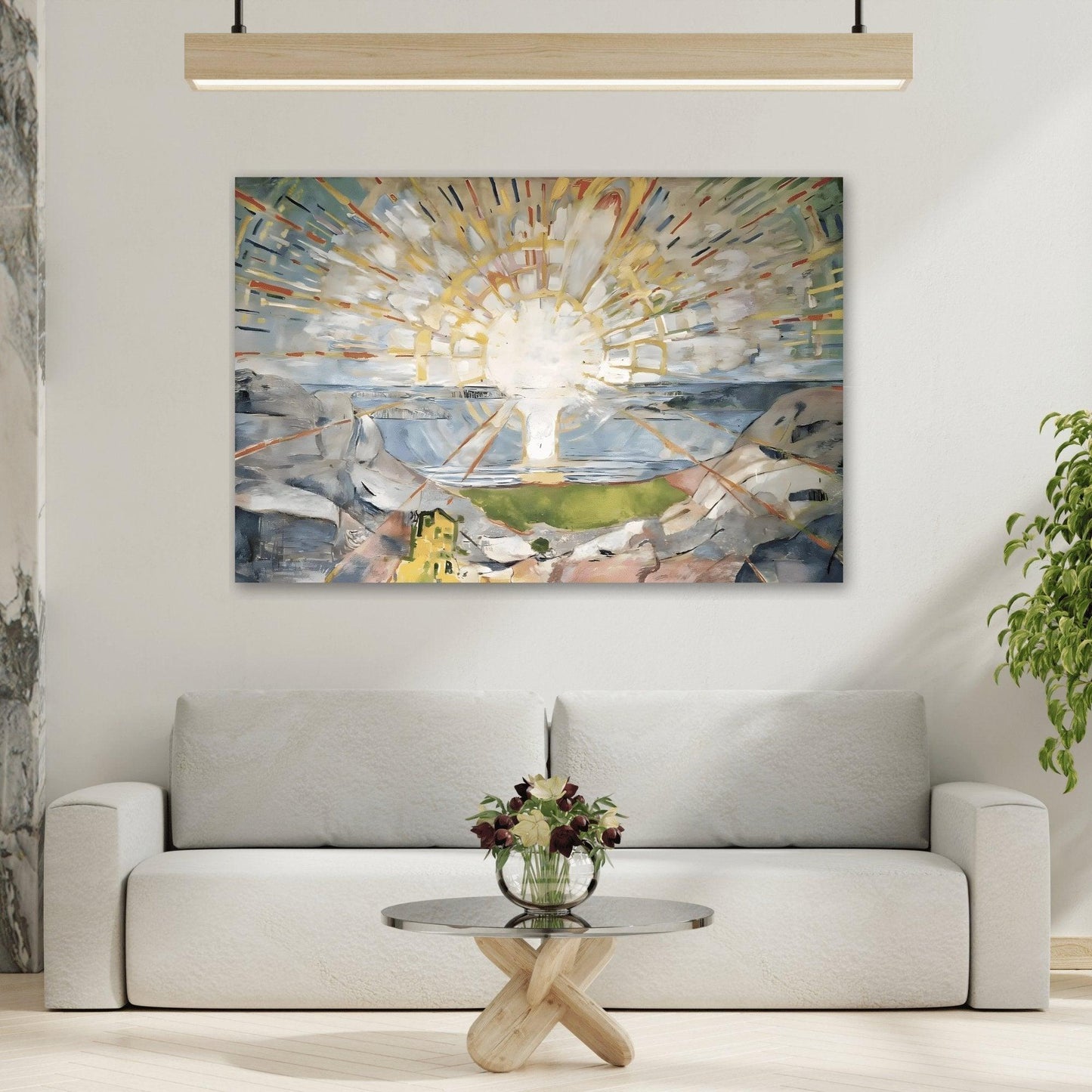 Edvard Munch The Sun Canvas Wall Art Print