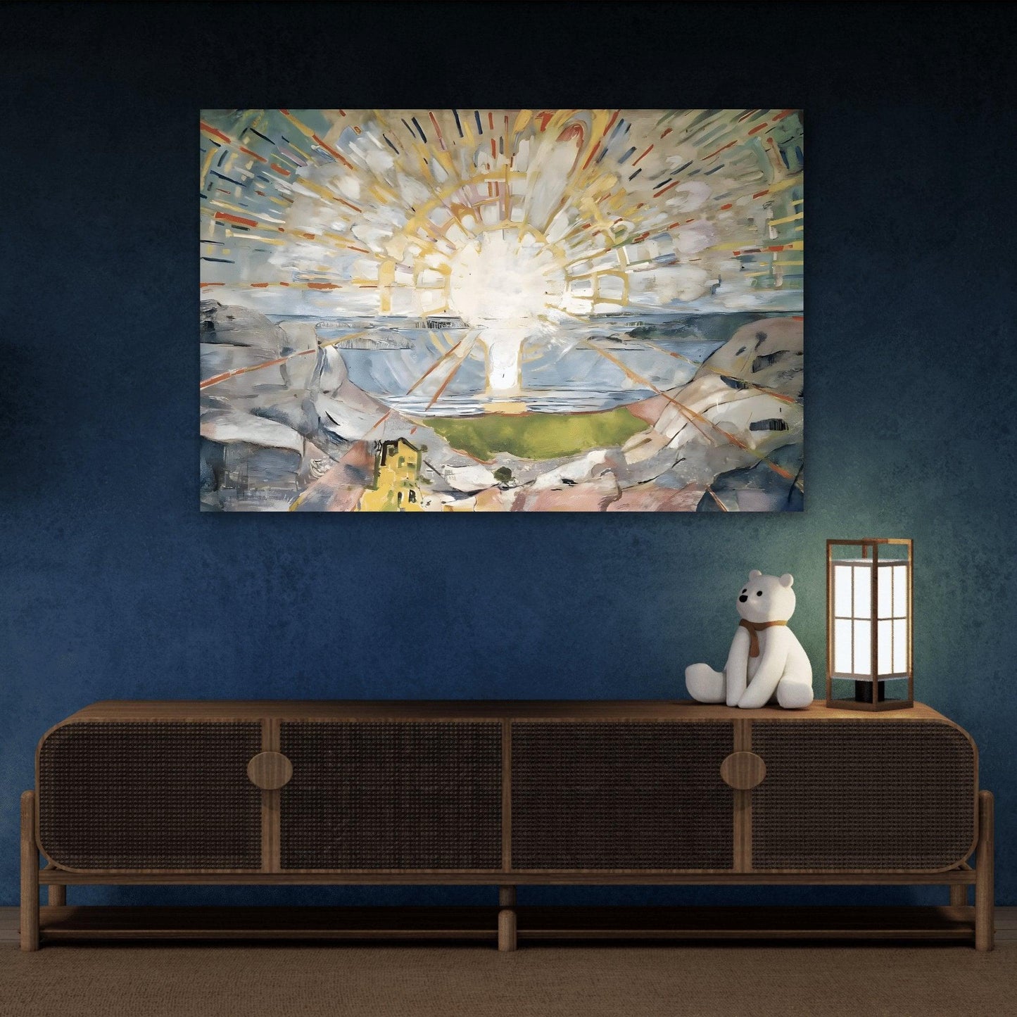 Edvard Munch The Sun Canvas Wall Art Print
