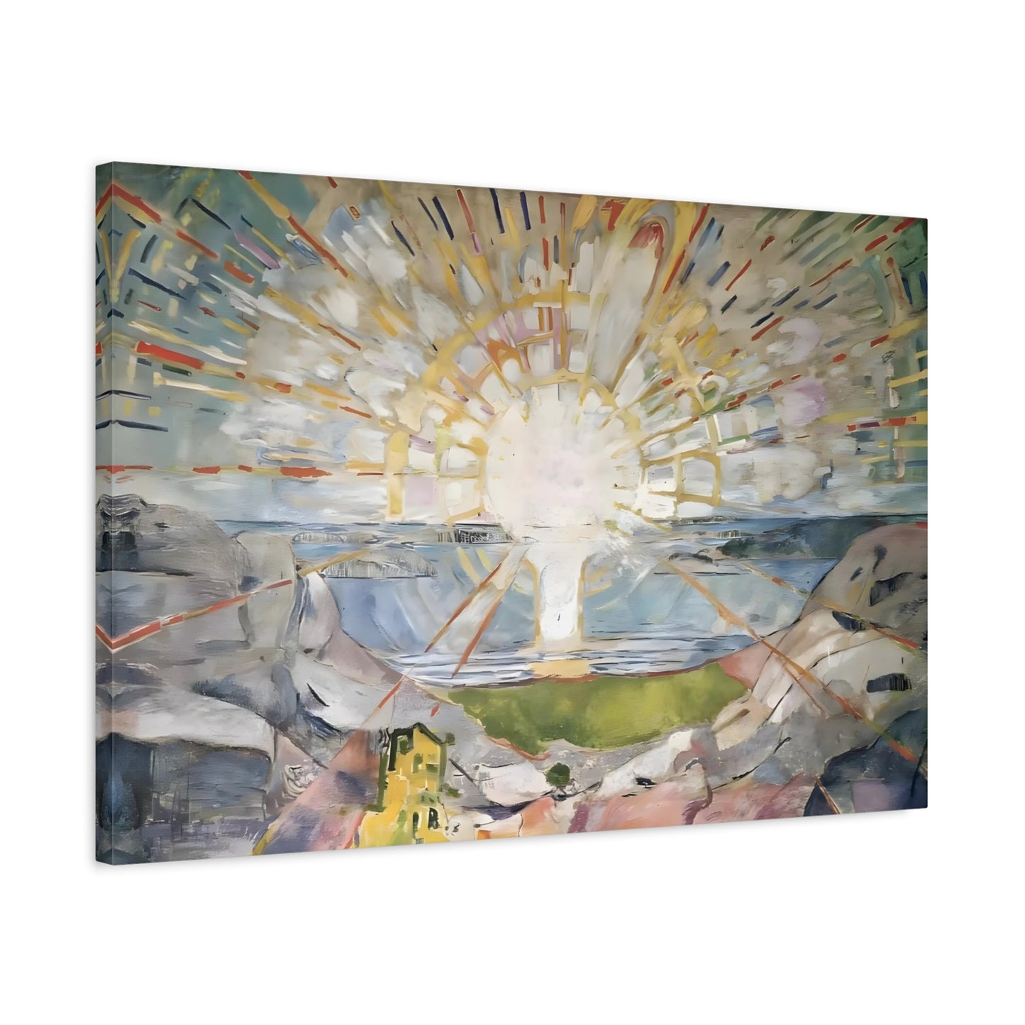 Edvard Munch The Sun Canvas Wall Art Print