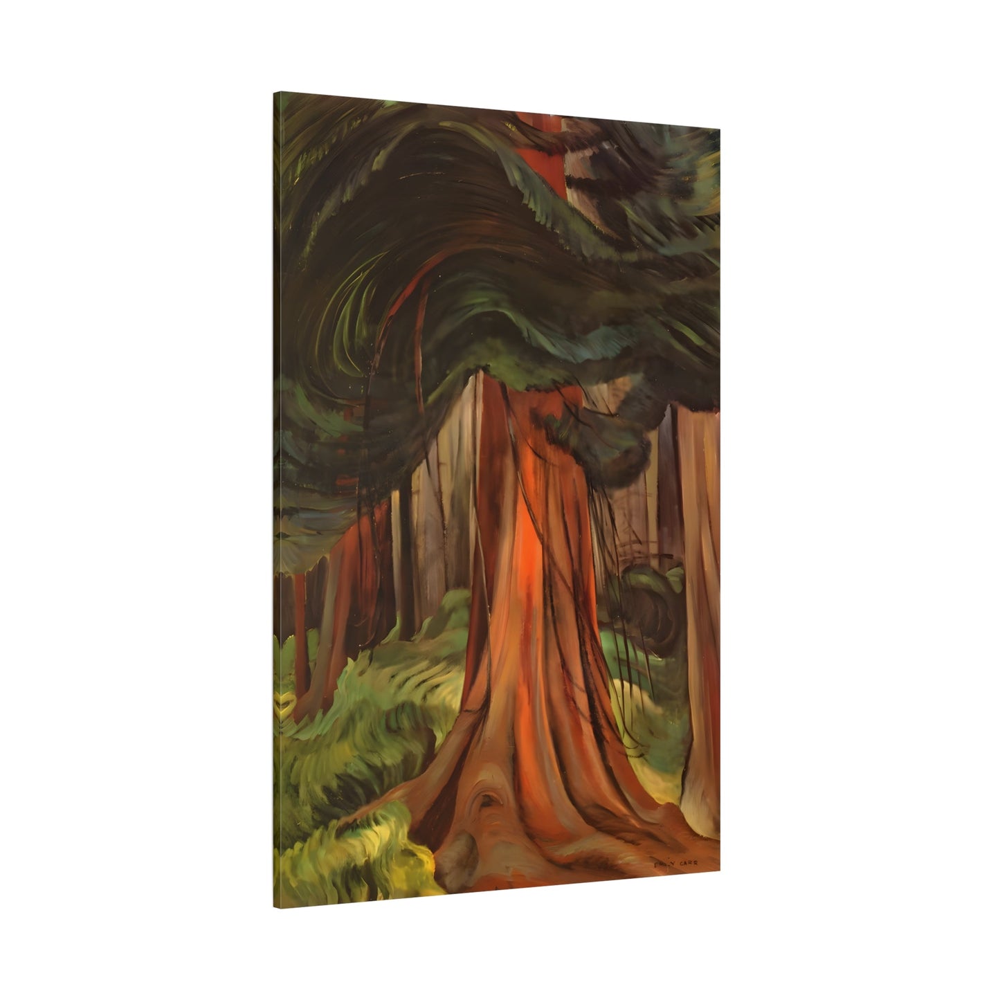 Emily Carr Red Cedar Canada Landscape Canvas Wall Art Print