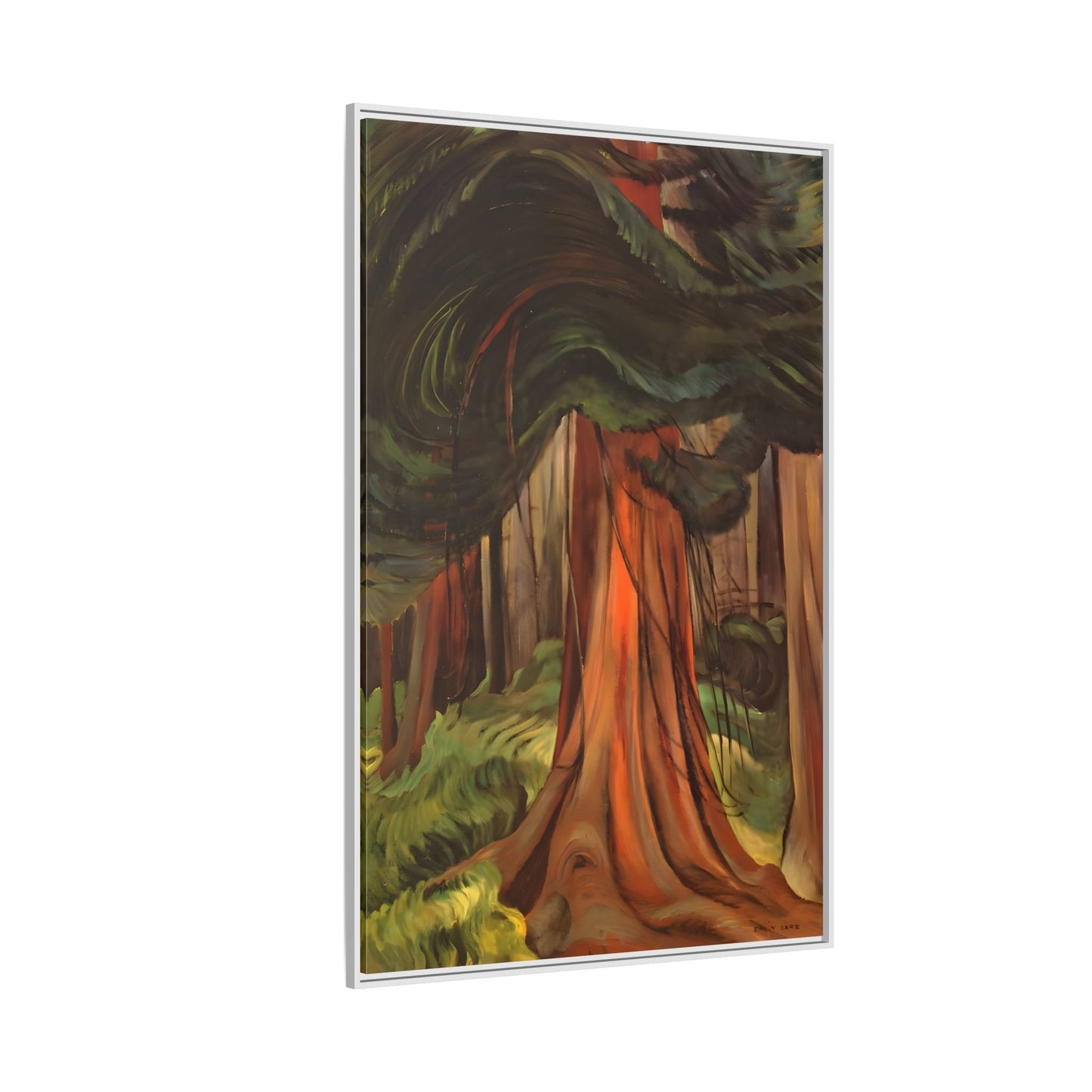 Emily Carr Red Cedar Canada - Large Framed Canvas Wall Art Print