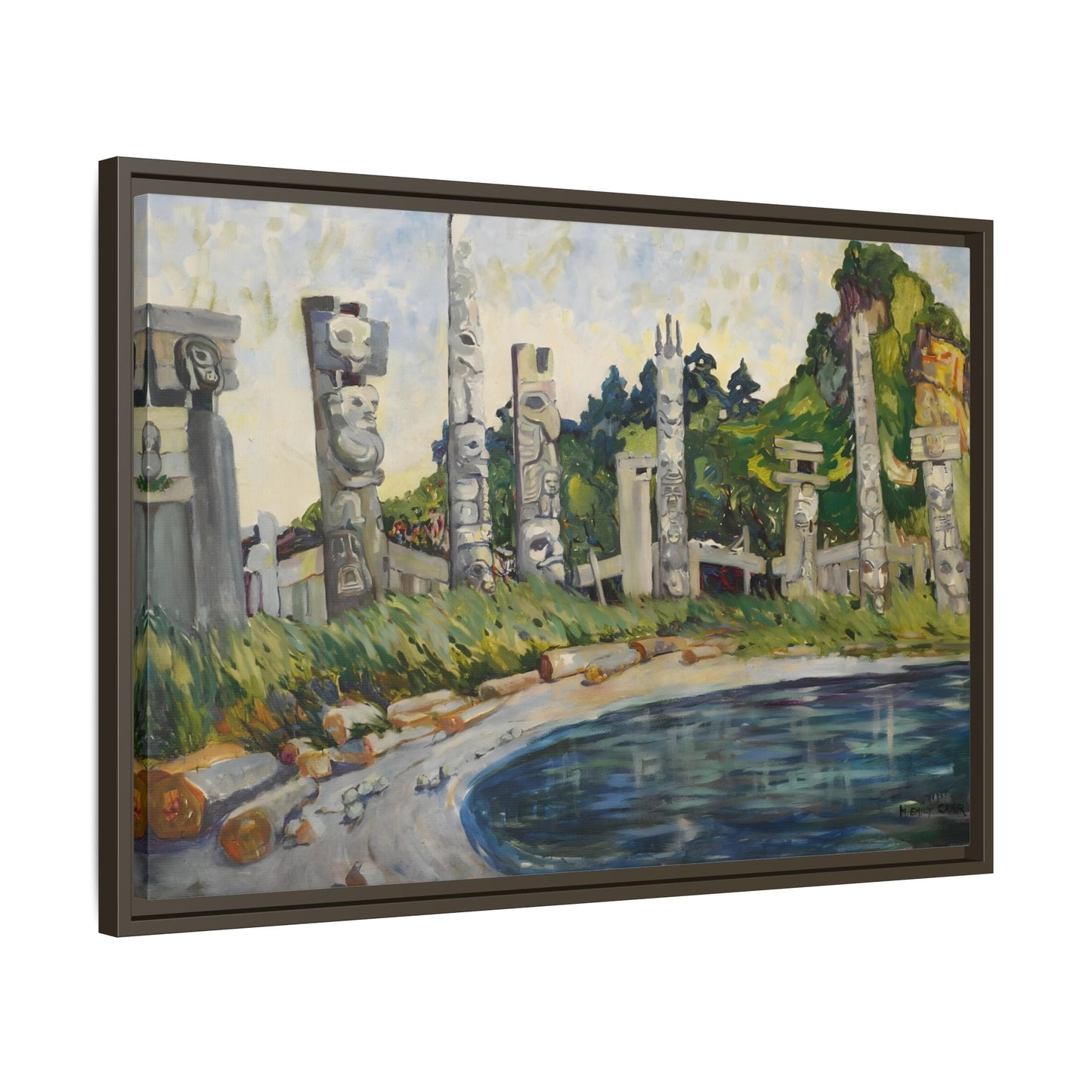 Emily Carr Skedans Canvas Print - Large Framed Famous Canadian Wall Art