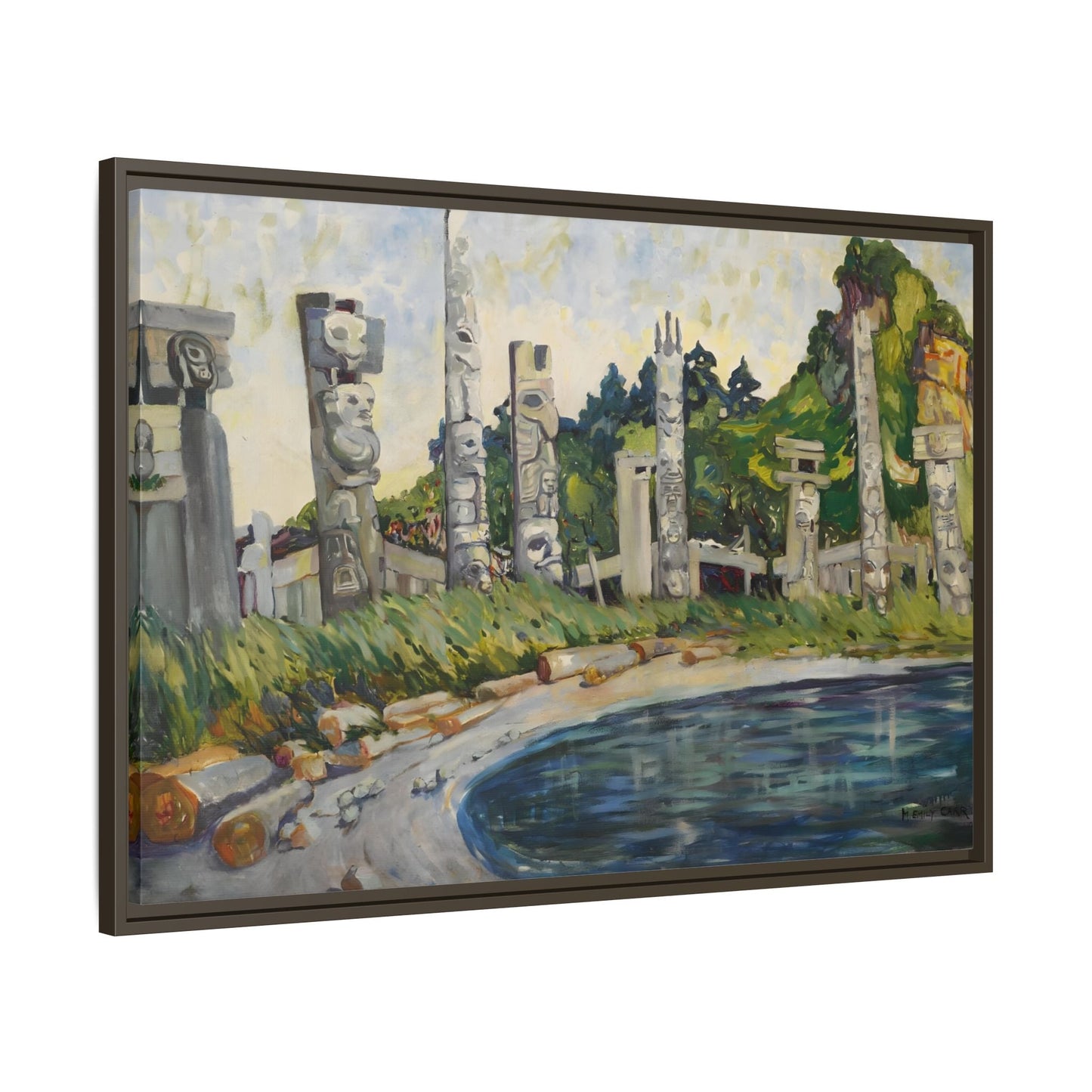 Emily Carr Skedans Canvas Print - Large Framed Famous Canadian Wall Art