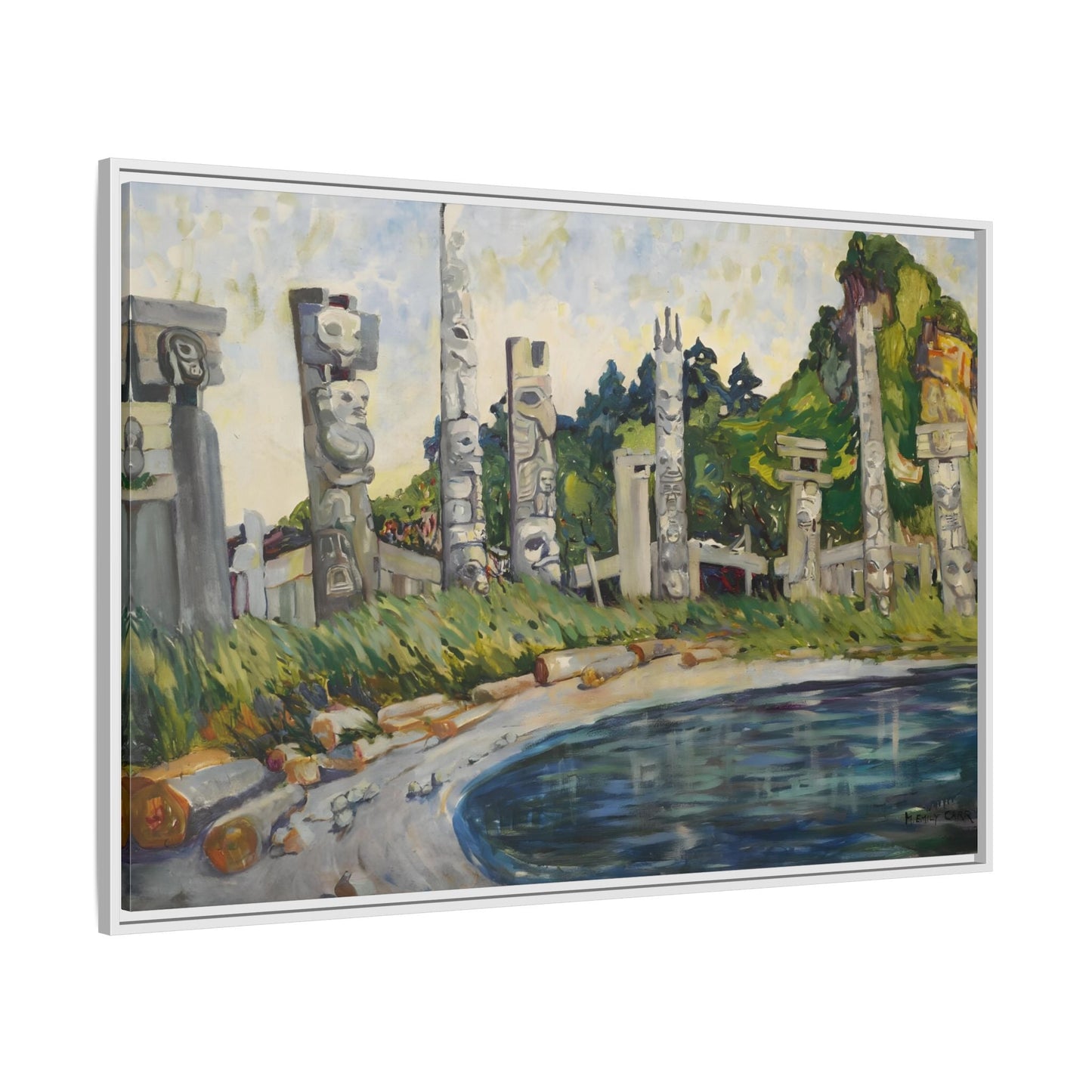 Emily Carr Skedans Canvas Print - Large Framed Famous Canadian Wall Art
