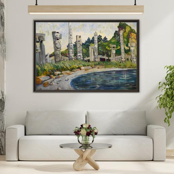 Emily Carr Skedans Canvas Print - Large Framed Famous Canadian Wall Art
