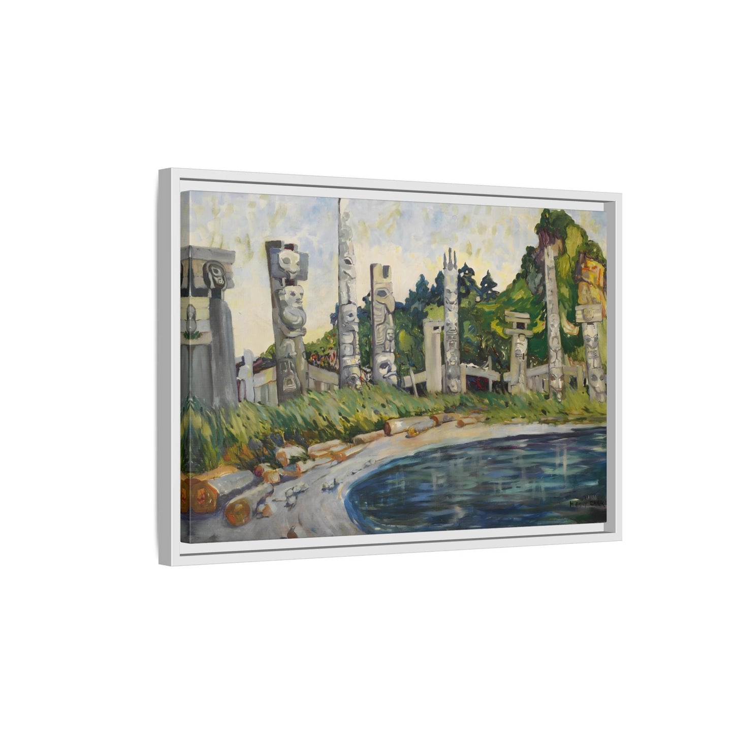 Emily Carr Skedans Canvas Print - Large Framed Famous Canadian Wall Art