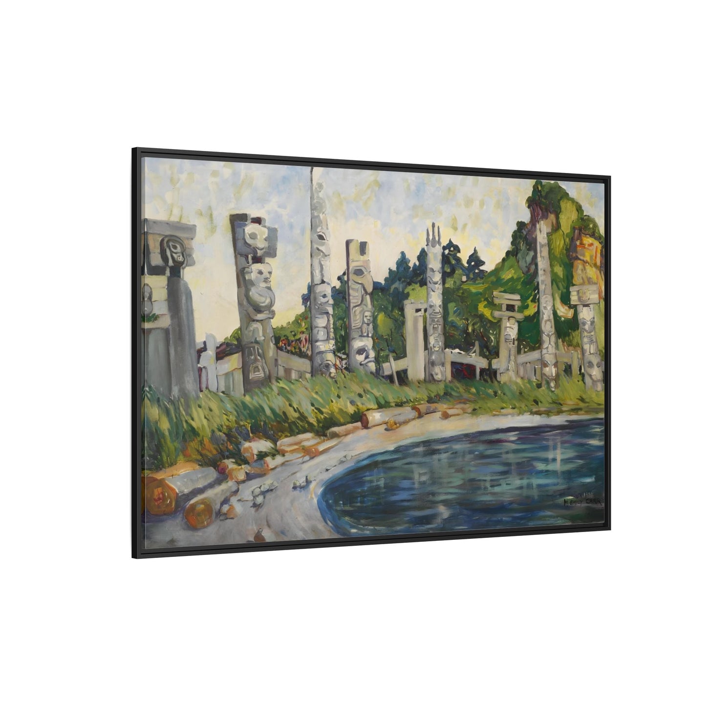 Emily Carr Skedans Canvas Print - Large Framed Famous Canadian Wall Art