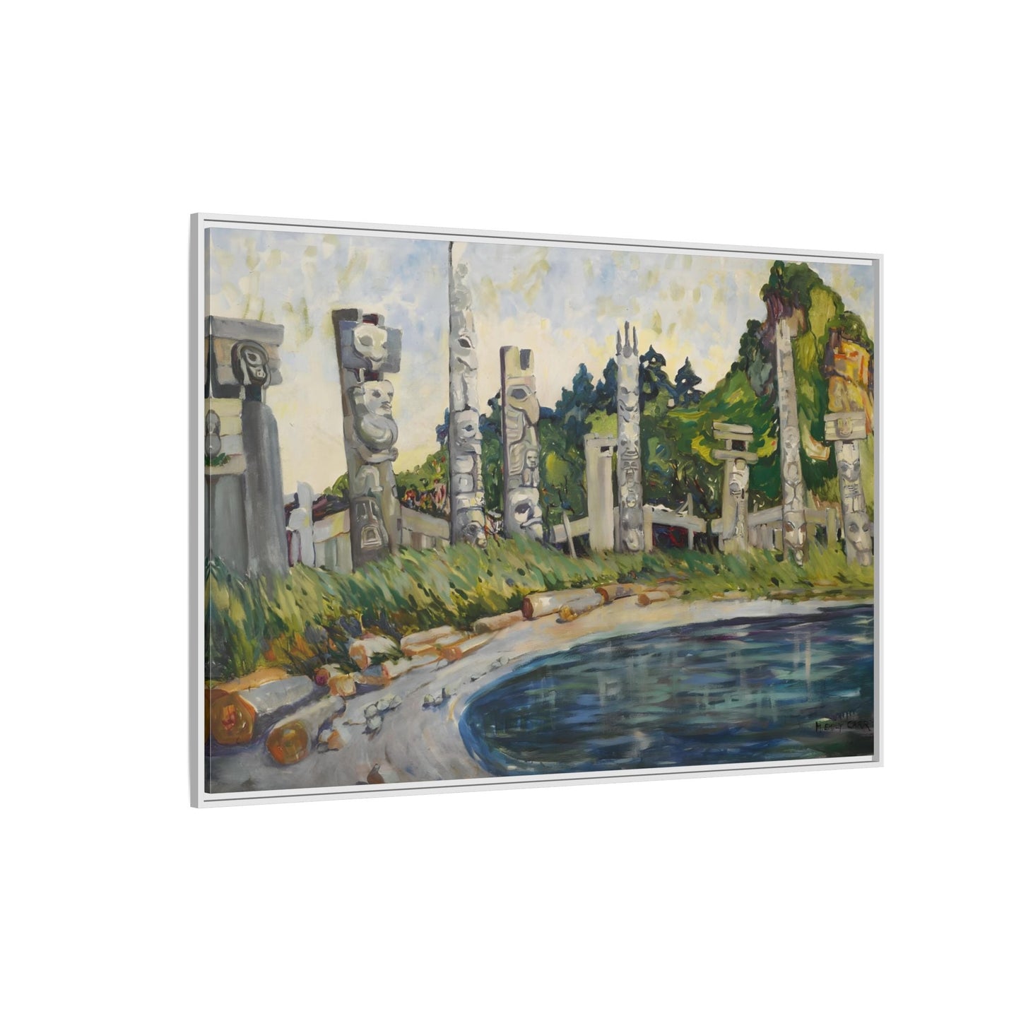Emily Carr Skedans Canvas Print - Large Framed Famous Canadian Wall Art
