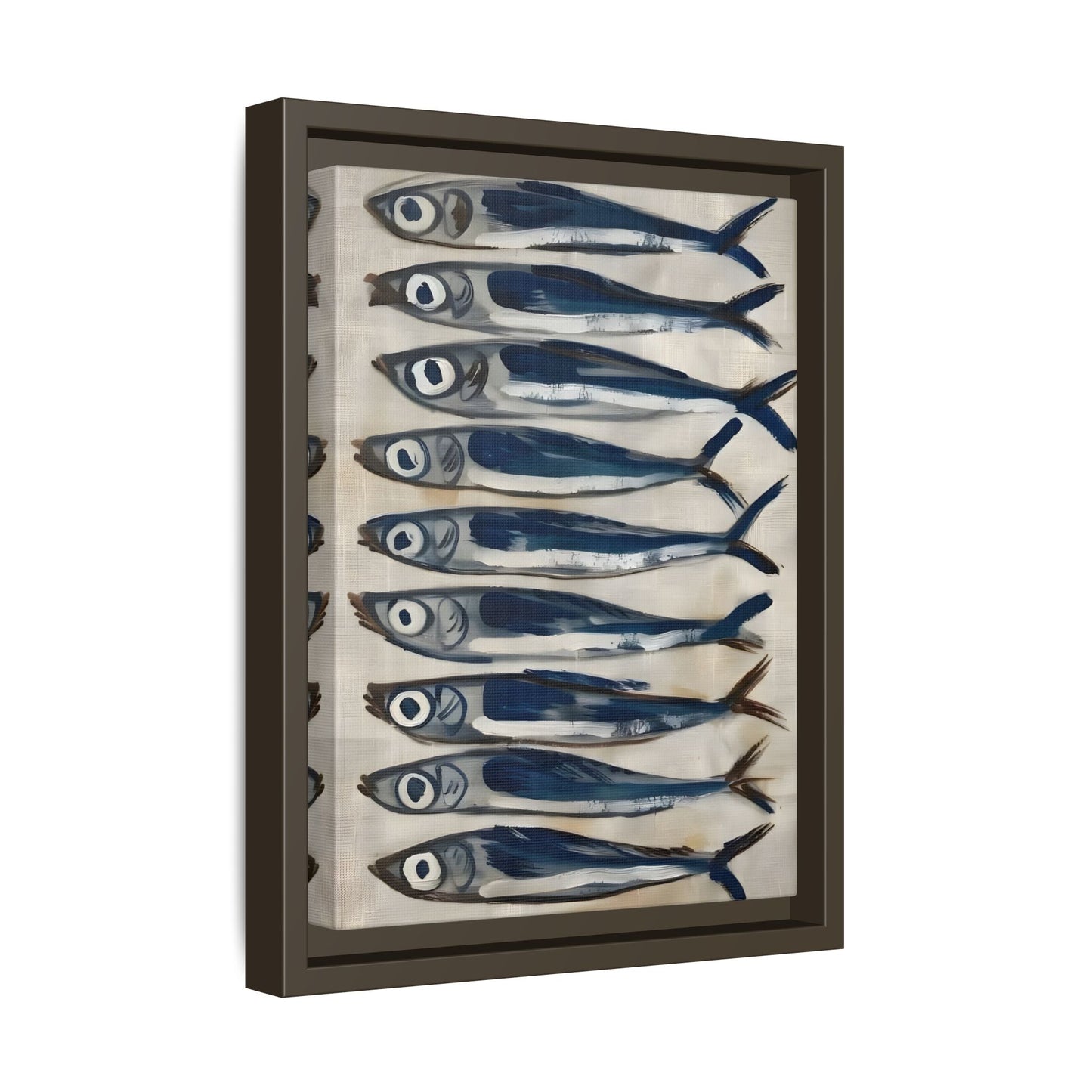 Fish Sardine Antique Still Life Canvas Wall Art Restaurant Coastal Decor Prints