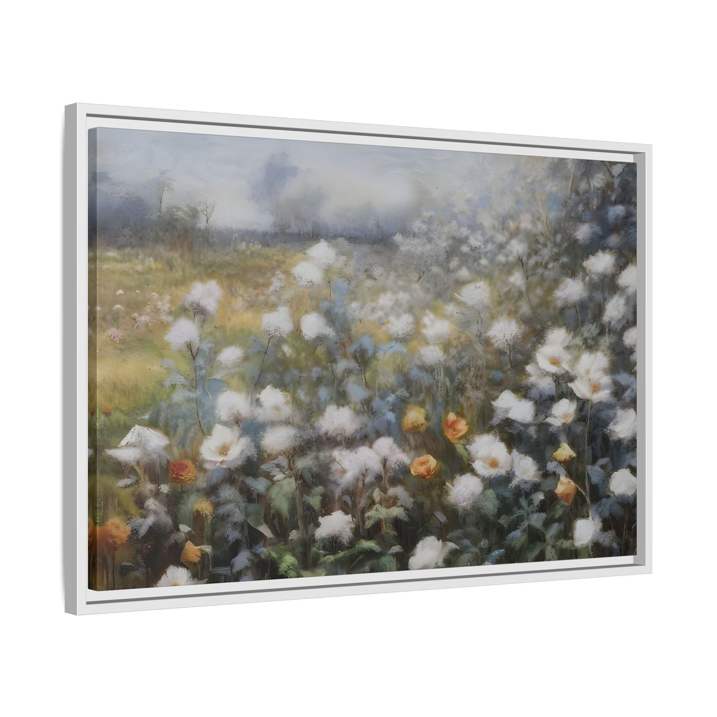Floral Wall Art Canvas Print, Nature Framed Large Gallery Wall Art