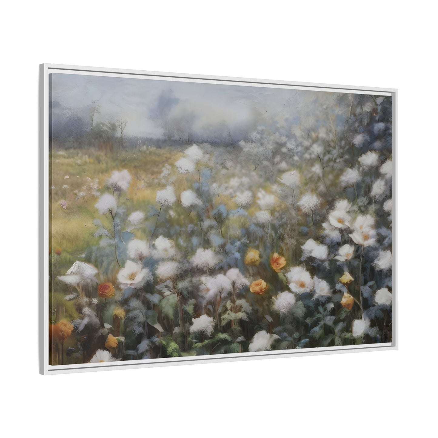 Floral Wall Art Canvas Print, Nature Framed Large Gallery Wall Art