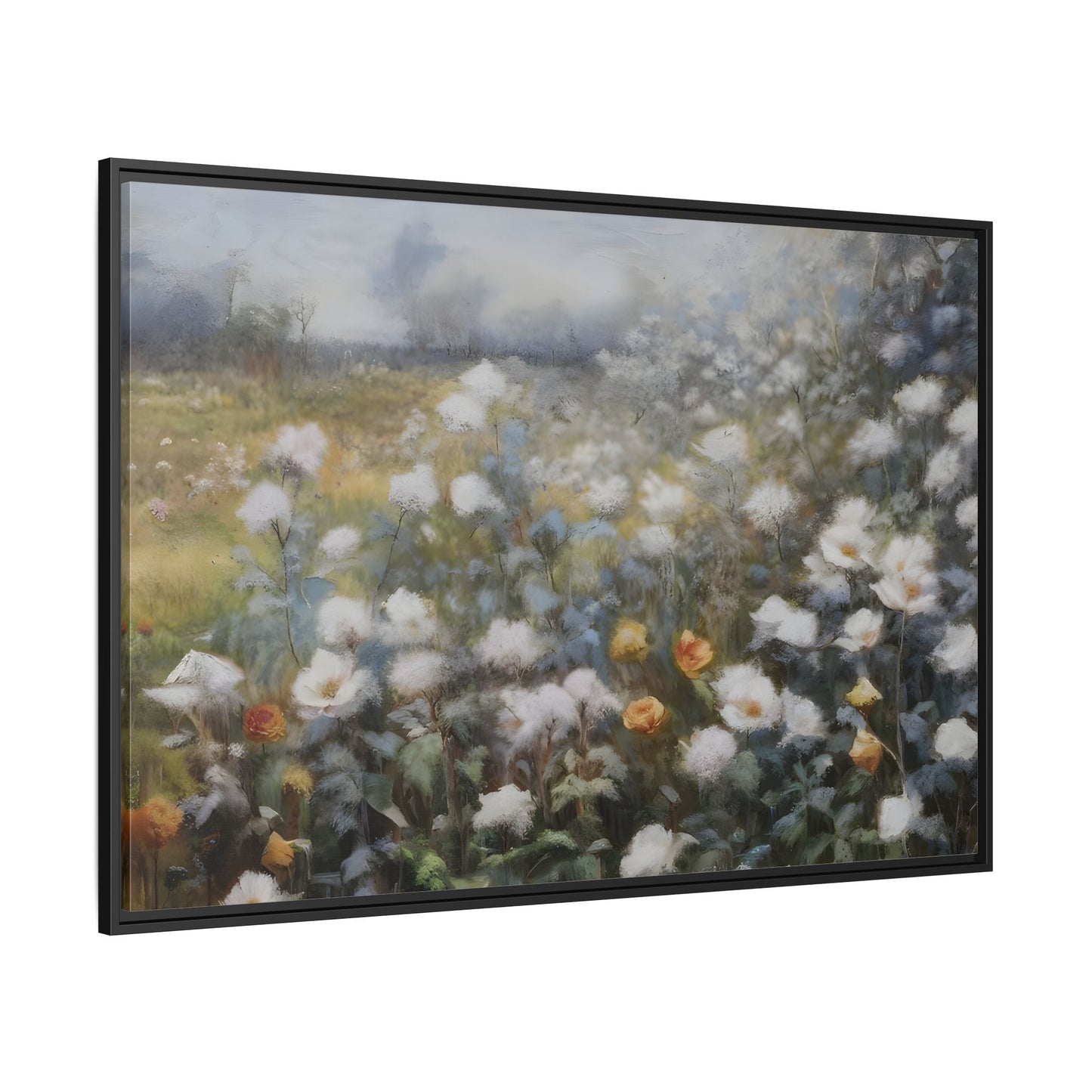 Floral Wall Art Canvas Print, Nature Framed Large Gallery Wall Art