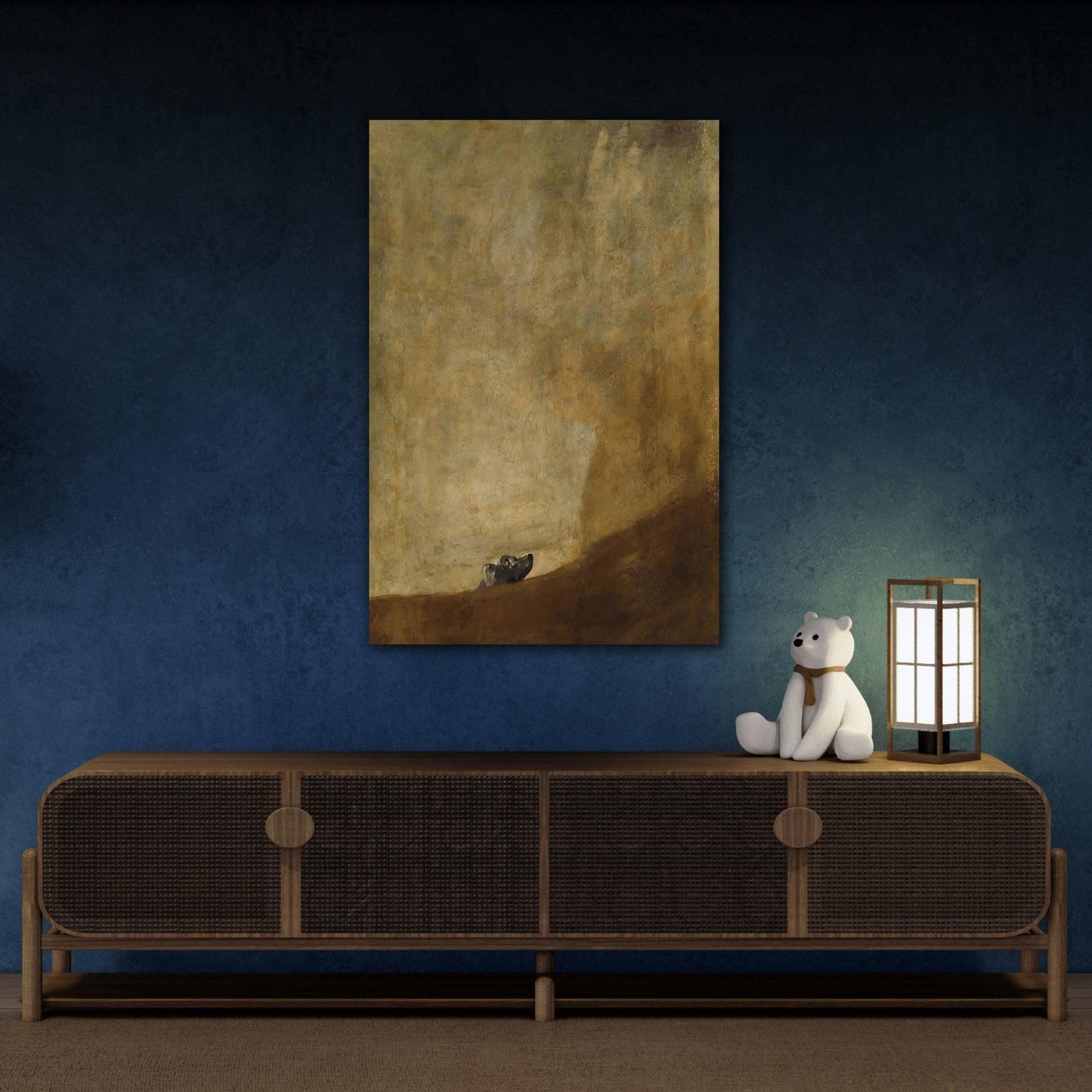 Francisco Goya The Dog - Canvas Wall Art Print Reproduction