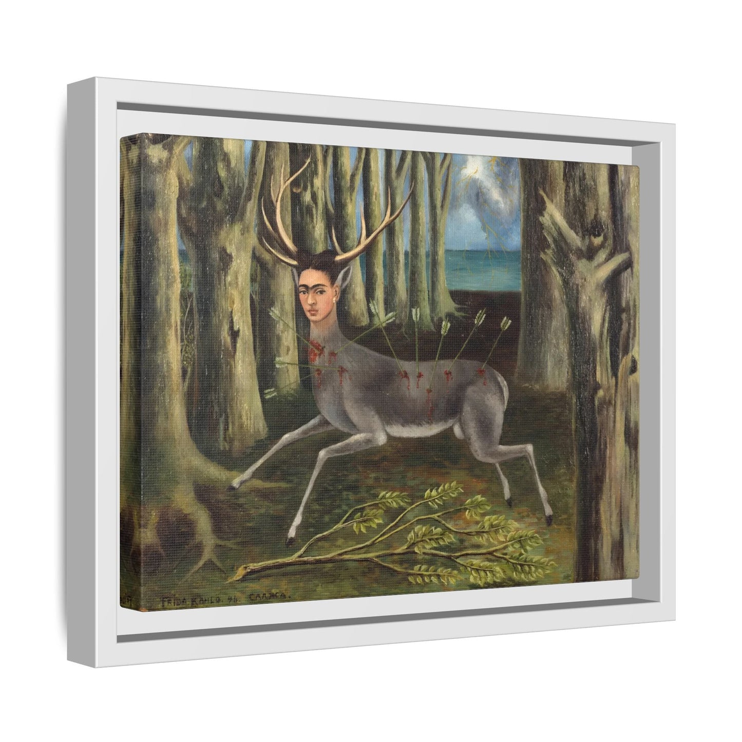 Frida Kahlo Wounded Deer Canvas Prints - Framed Wall Art Print