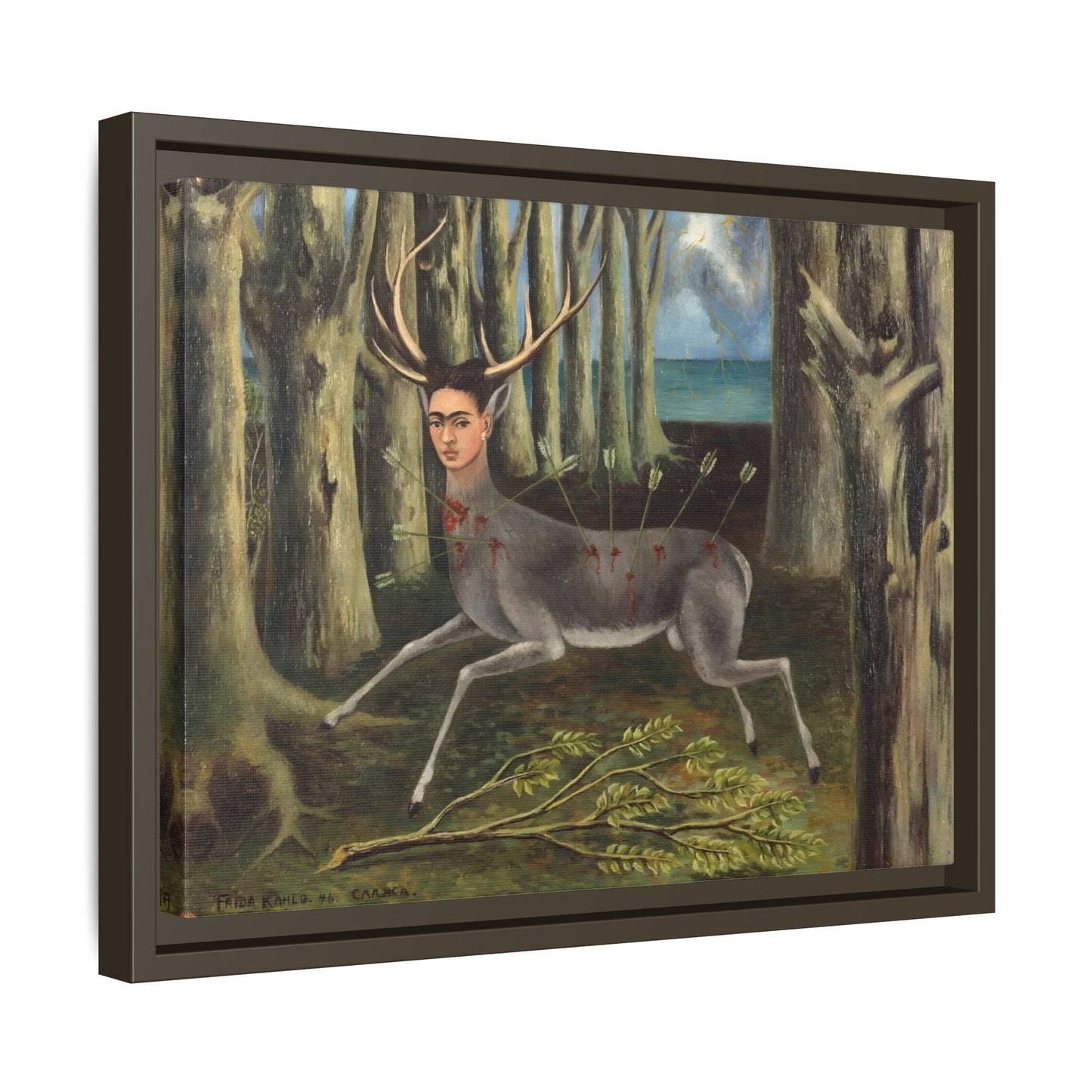 Frida Kahlo Wounded Deer Canvas Prints - Framed Wall Art Print