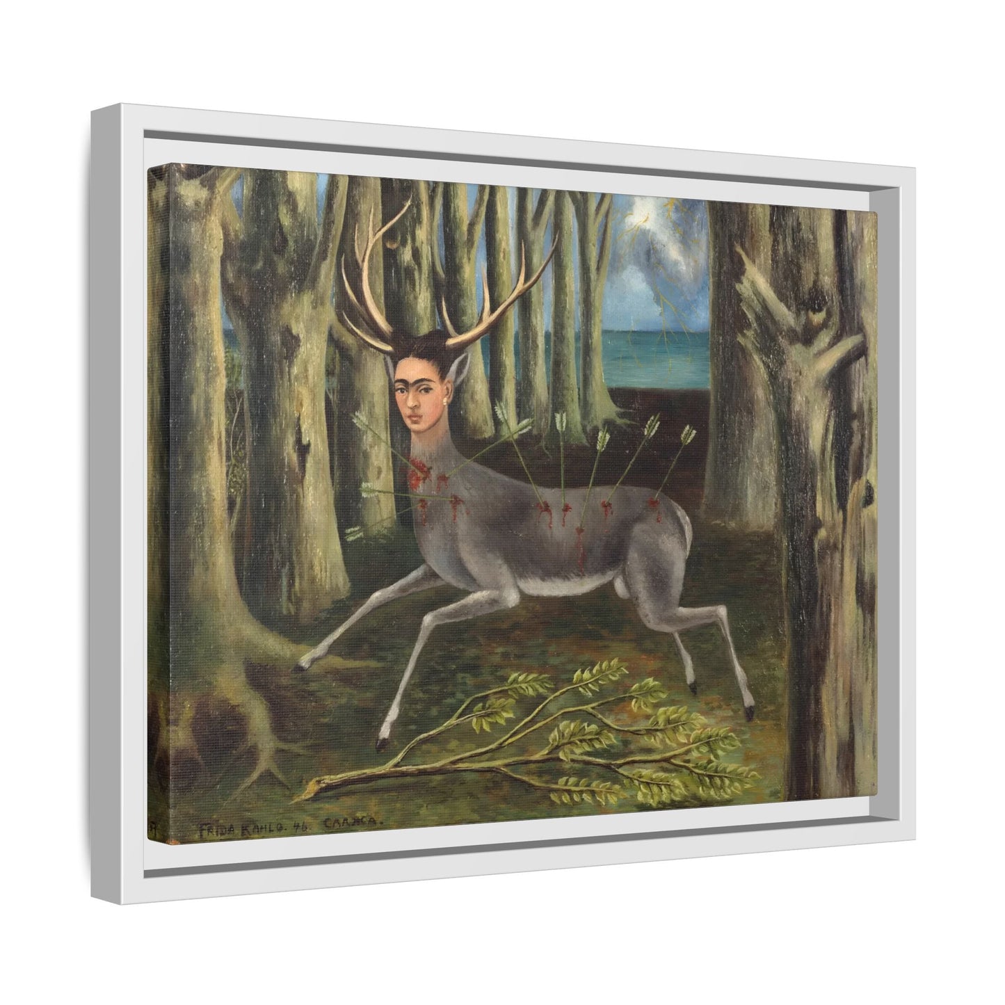 Frida Kahlo Wounded Deer Canvas Prints - Framed Wall Art Print