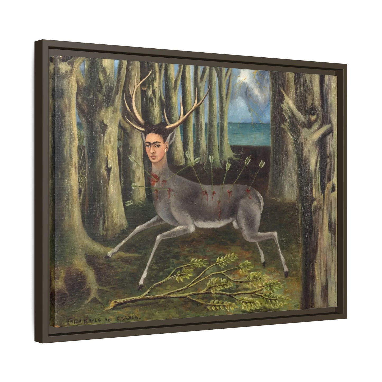 Frida Kahlo Wounded Deer Canvas Prints - Framed Wall Art Print