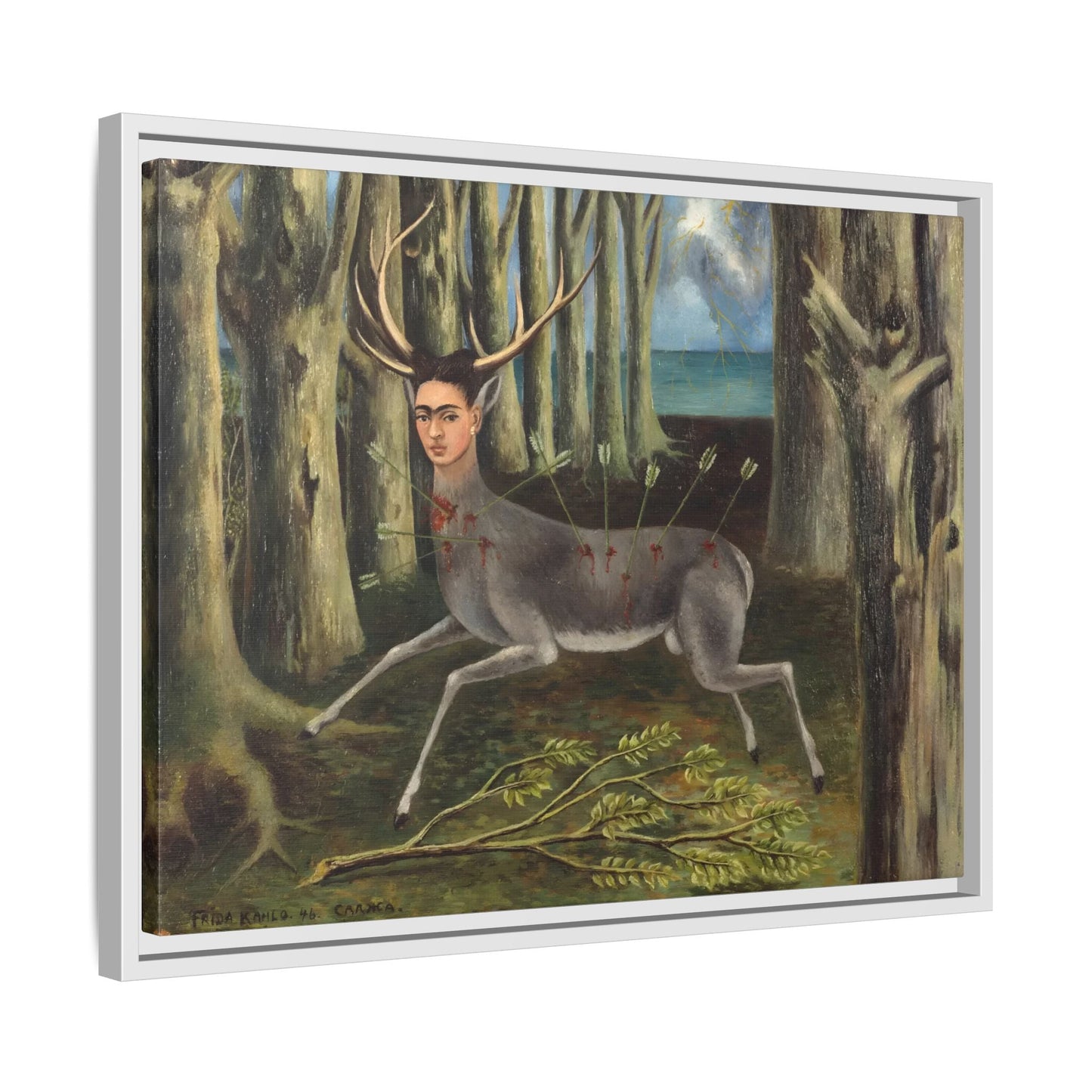 Frida Kahlo Wounded Deer Canvas Prints - Framed Wall Art Print