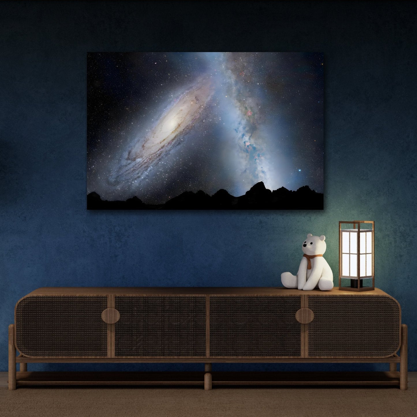 Galactic NASA Canvas Print - Hubble Milky Way Astronomical Wall Art