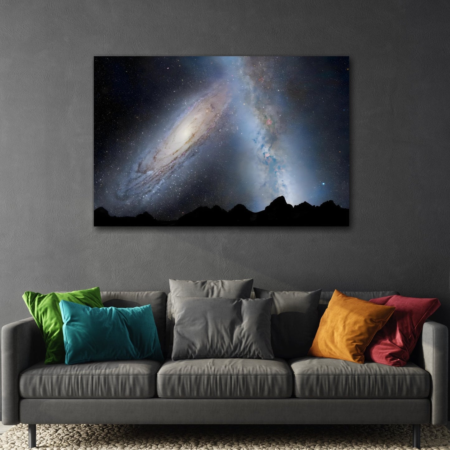 Galactic NASA Canvas Print - Hubble Milky Way Astronomical Wall Art