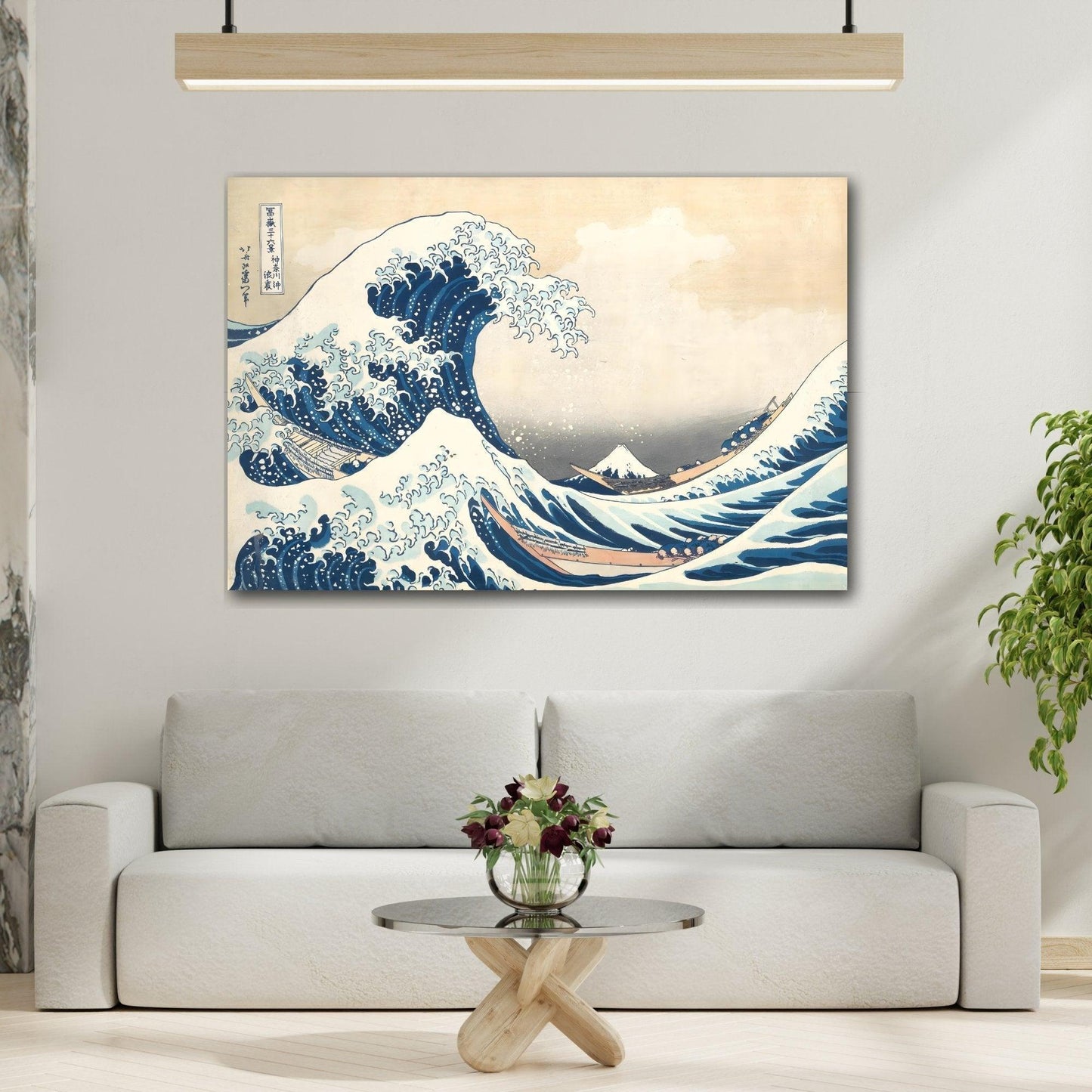 Great Wave at Kanagawa Canvas Print - Katsushika Hokusai Japanese Wall Art