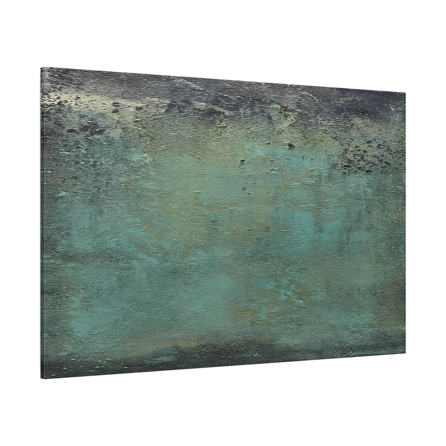 Green Minimalism Canvas Print - Large Abstract Wall art