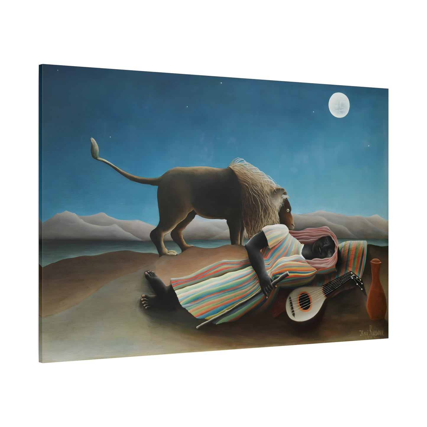 Henri Rousseau Sleeping Gypsy - Canvas Wall Art Painting Print