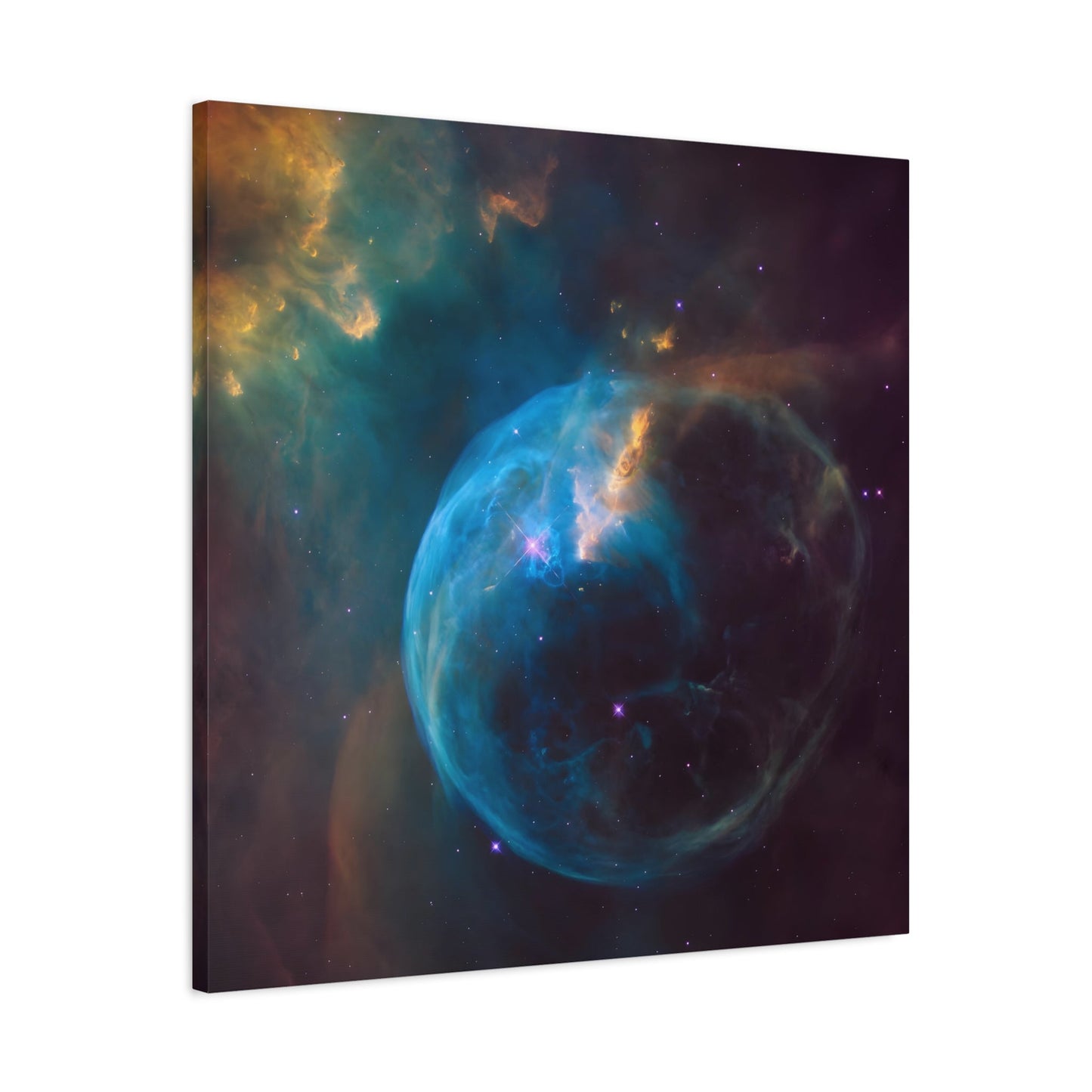 Hubble NASA Canvas Wall Art Print - Star Inflating a Giant Bubble