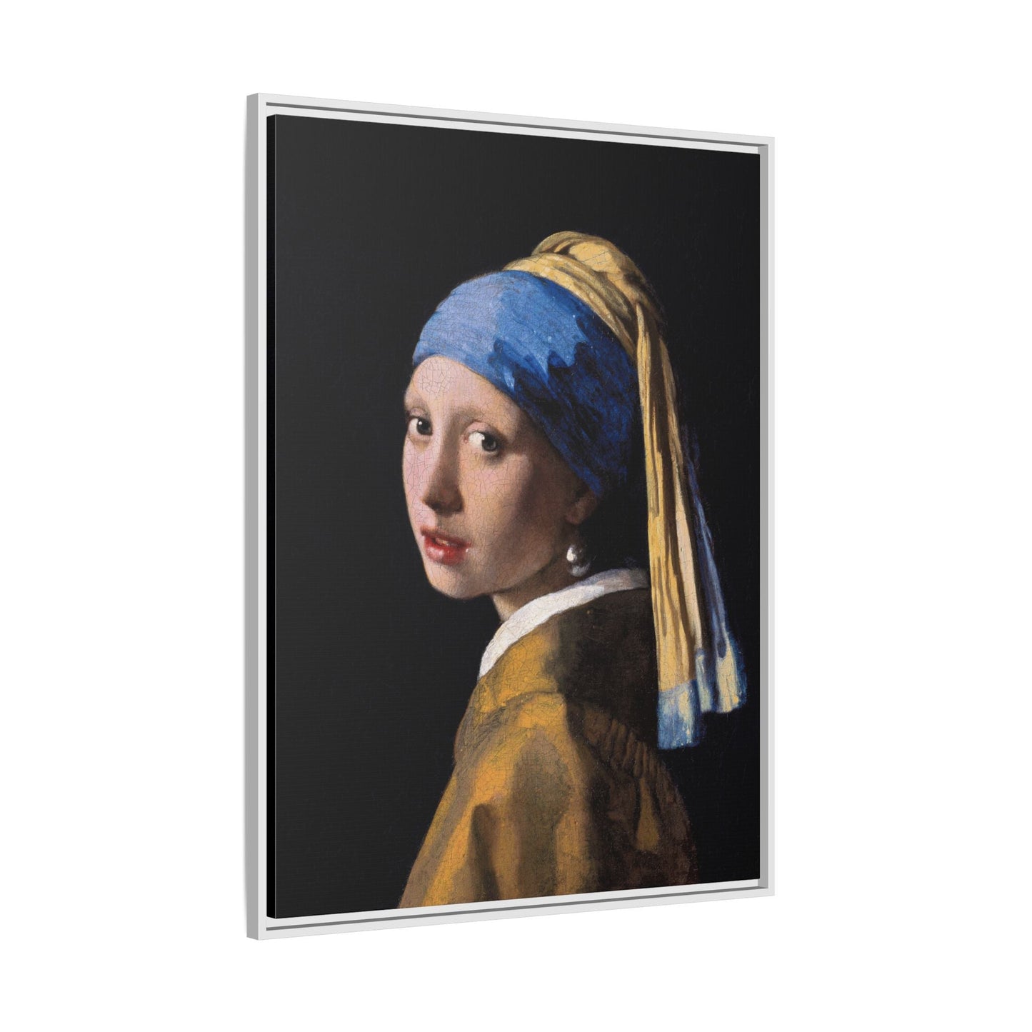 Johannes Vermeer Girl With Pearl Earring Canvas Print - Vintage Wall Art Masterpiece Portrait